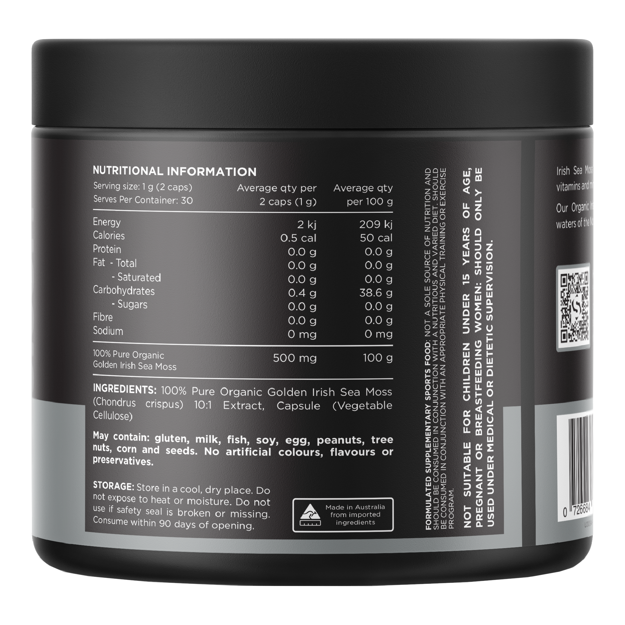 Switch Nutrition Irish Sea Moss (60 Capsules)