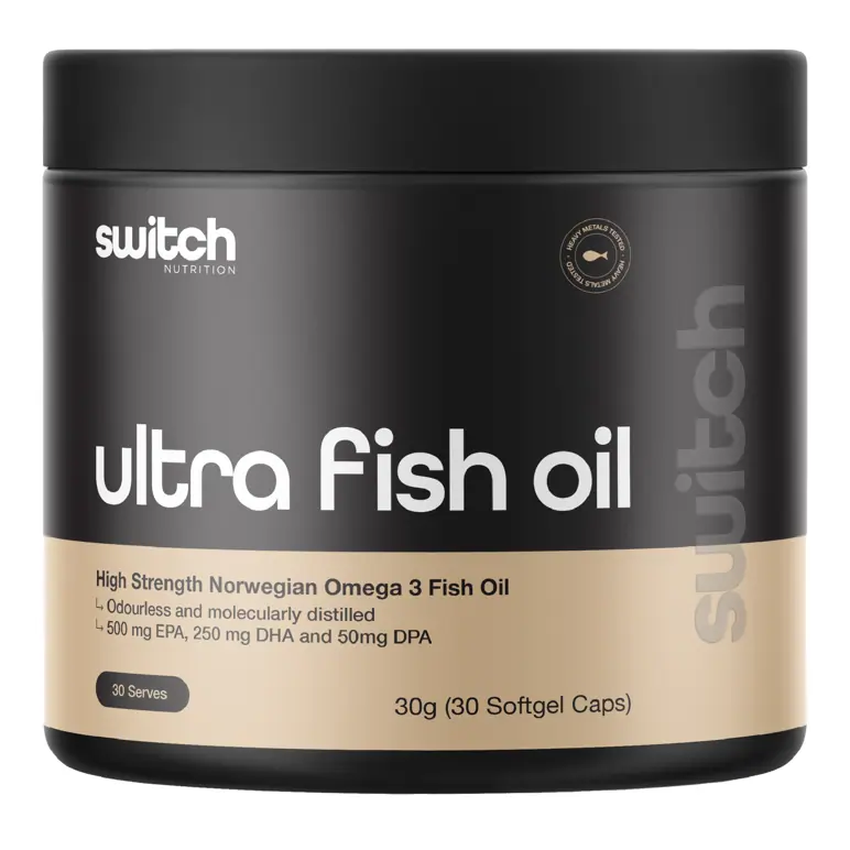 Switch Nutrition Ultra Fish Oil Softgel Capsules (30 Caps)