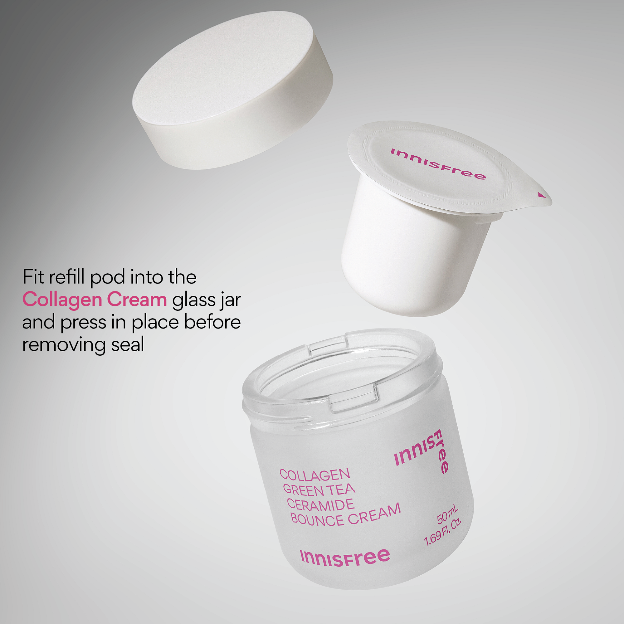 INNISFREE Collagen Green Tea Ceramide Bounce Cream Refill