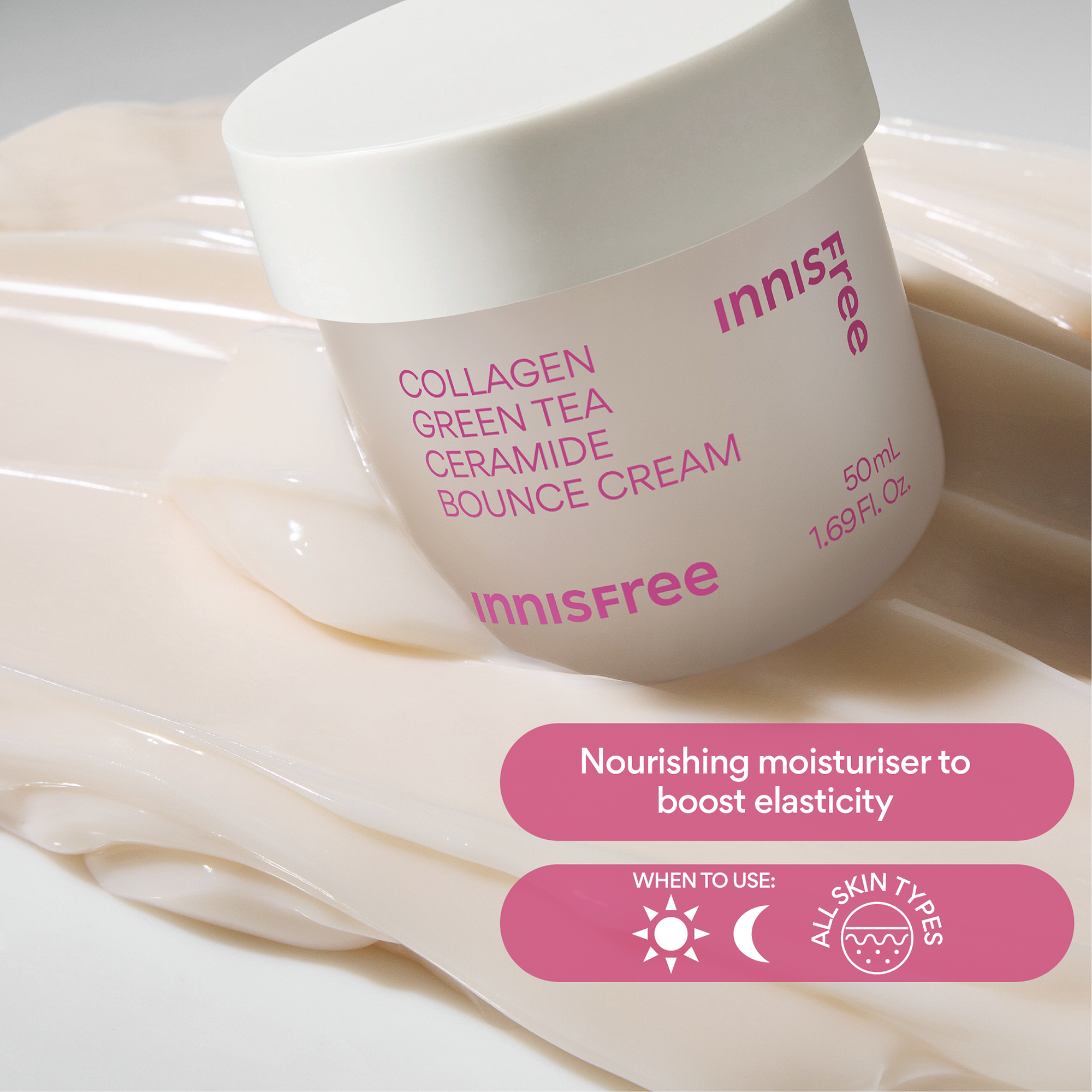 INNISFREE Collagen Green Tea Ceramide Bounce Cream 50ml