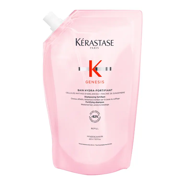 Kérastase Genesis Bain Hydro-Fortifiant Refill Shampoo Pouch For Weakened Hair Prone To Breakage 500