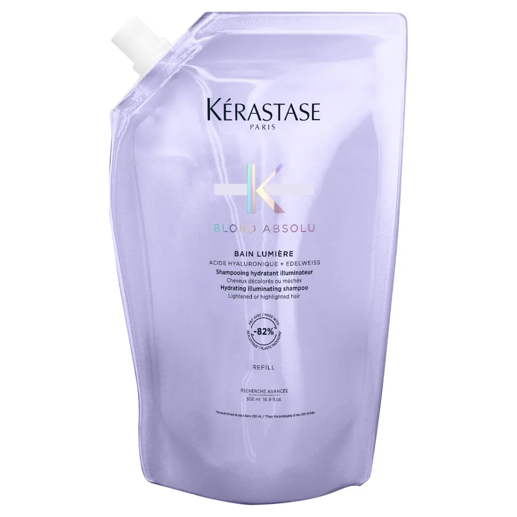 Kérastase Blond Absolu Bain Lumiére Refill Shampoo Pouch For Lightened and Highlighted Hair 500ml