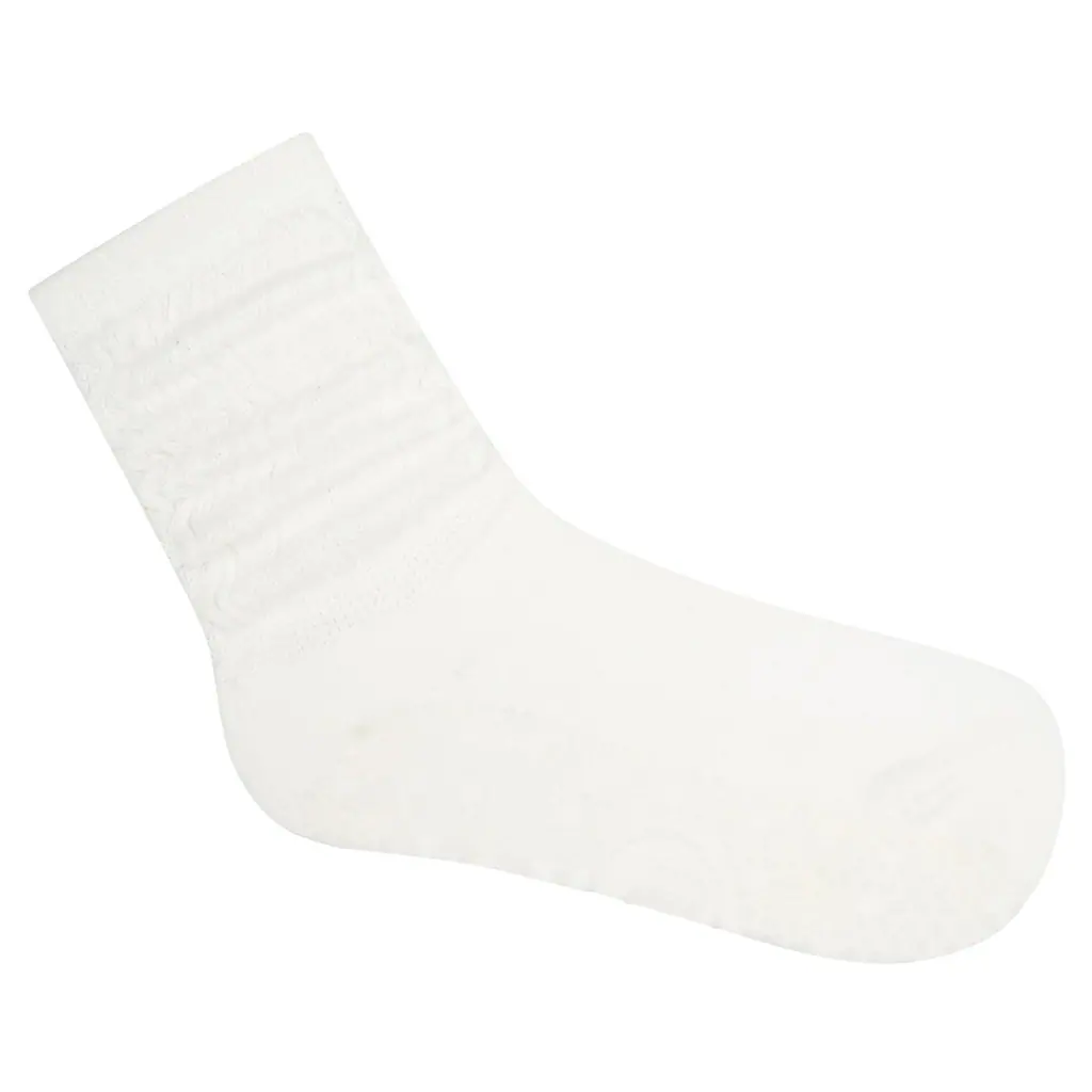 MoveActive Scrunch Non Slip Grip Sock-Ivory