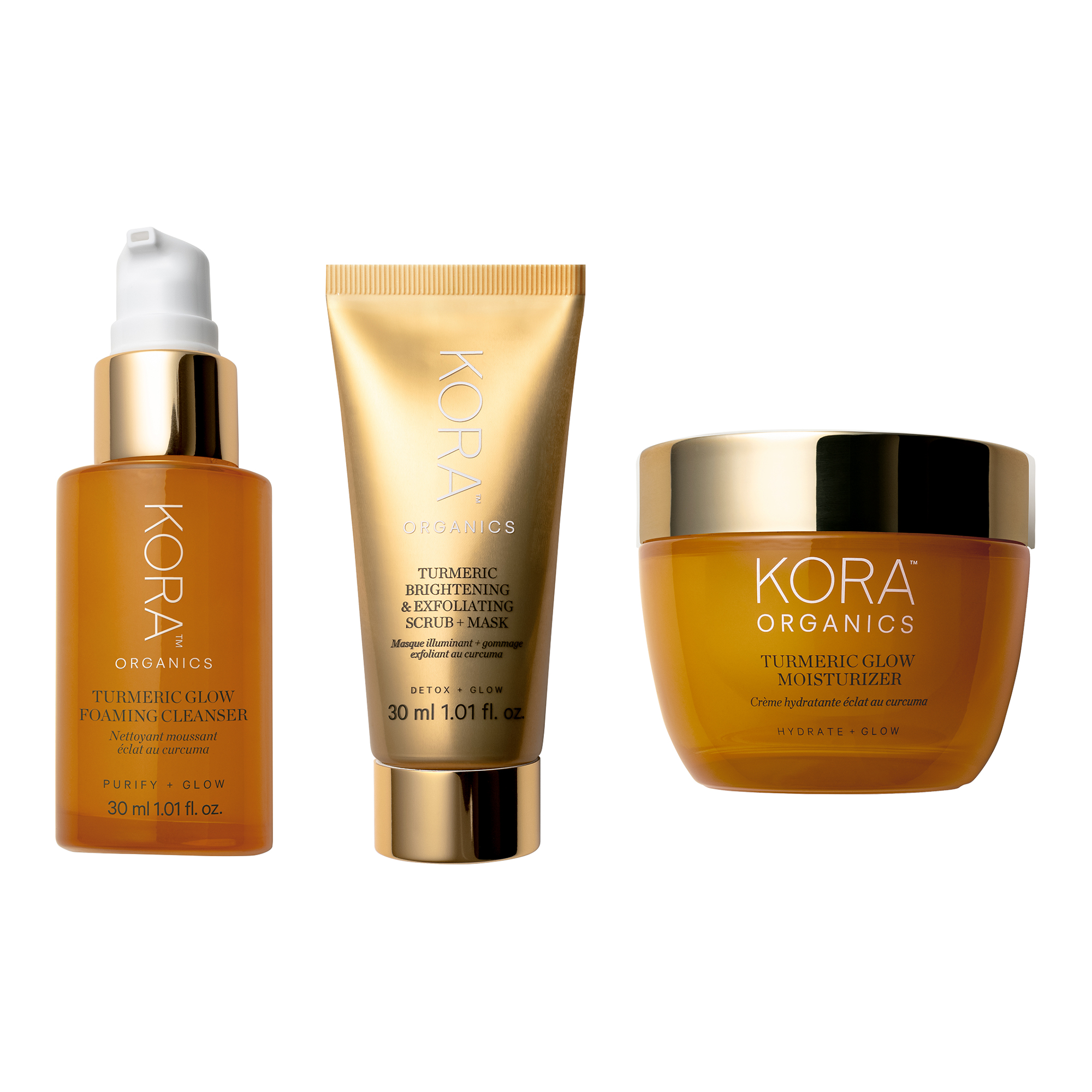 KORA Organics Turmeric Glow Trio