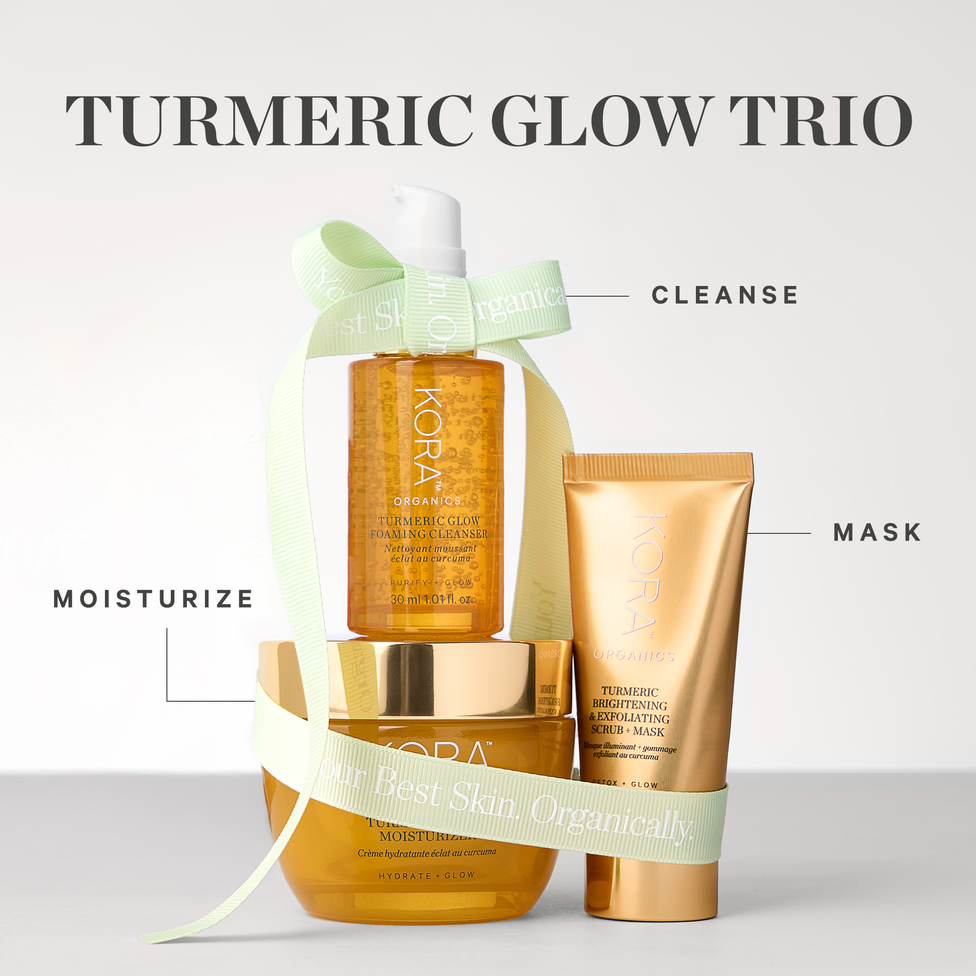 KORA Organics Turmeric Glow Trio