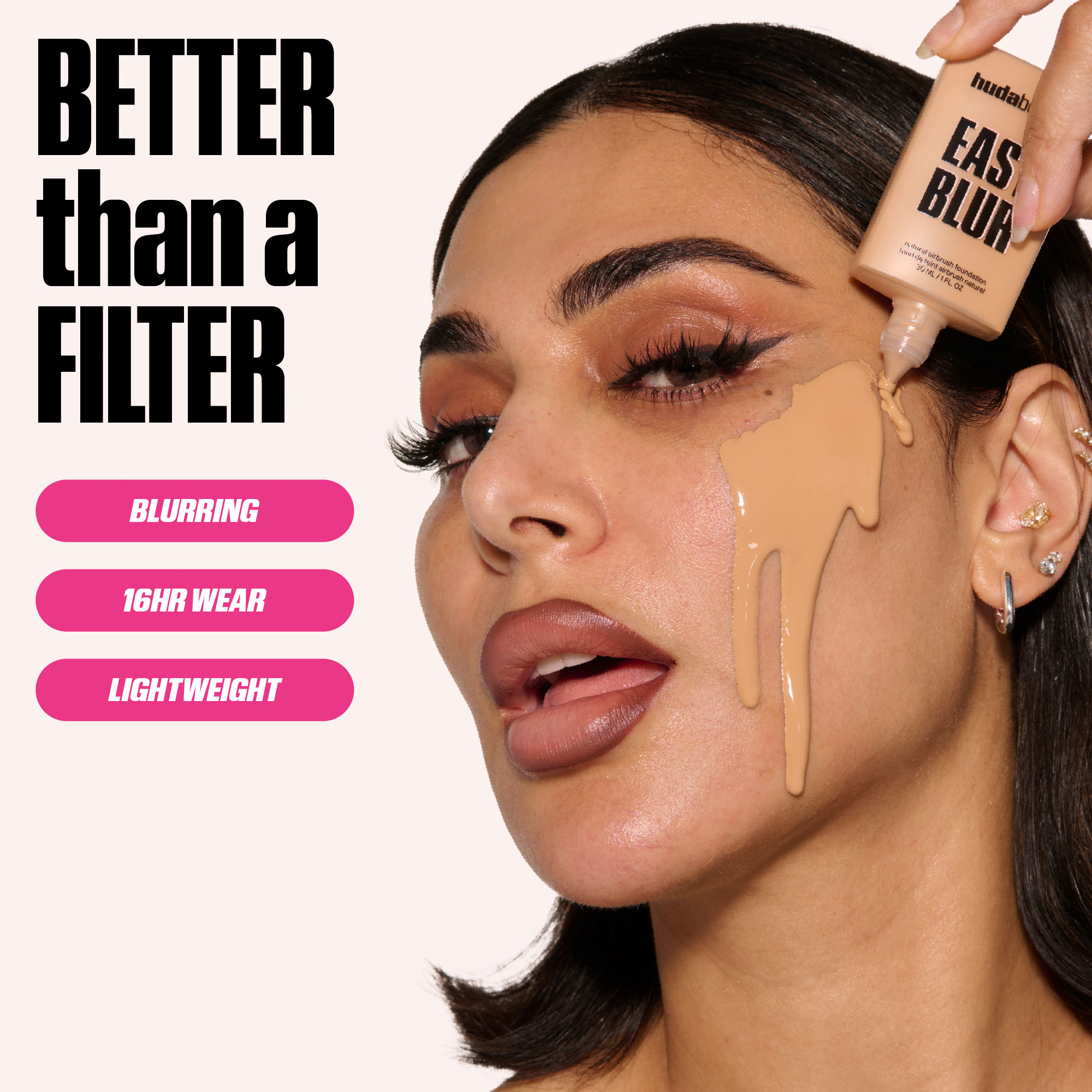 Huda Beauty Easy Blur Natural Airbrush Foundation 30ml NZ | Adore