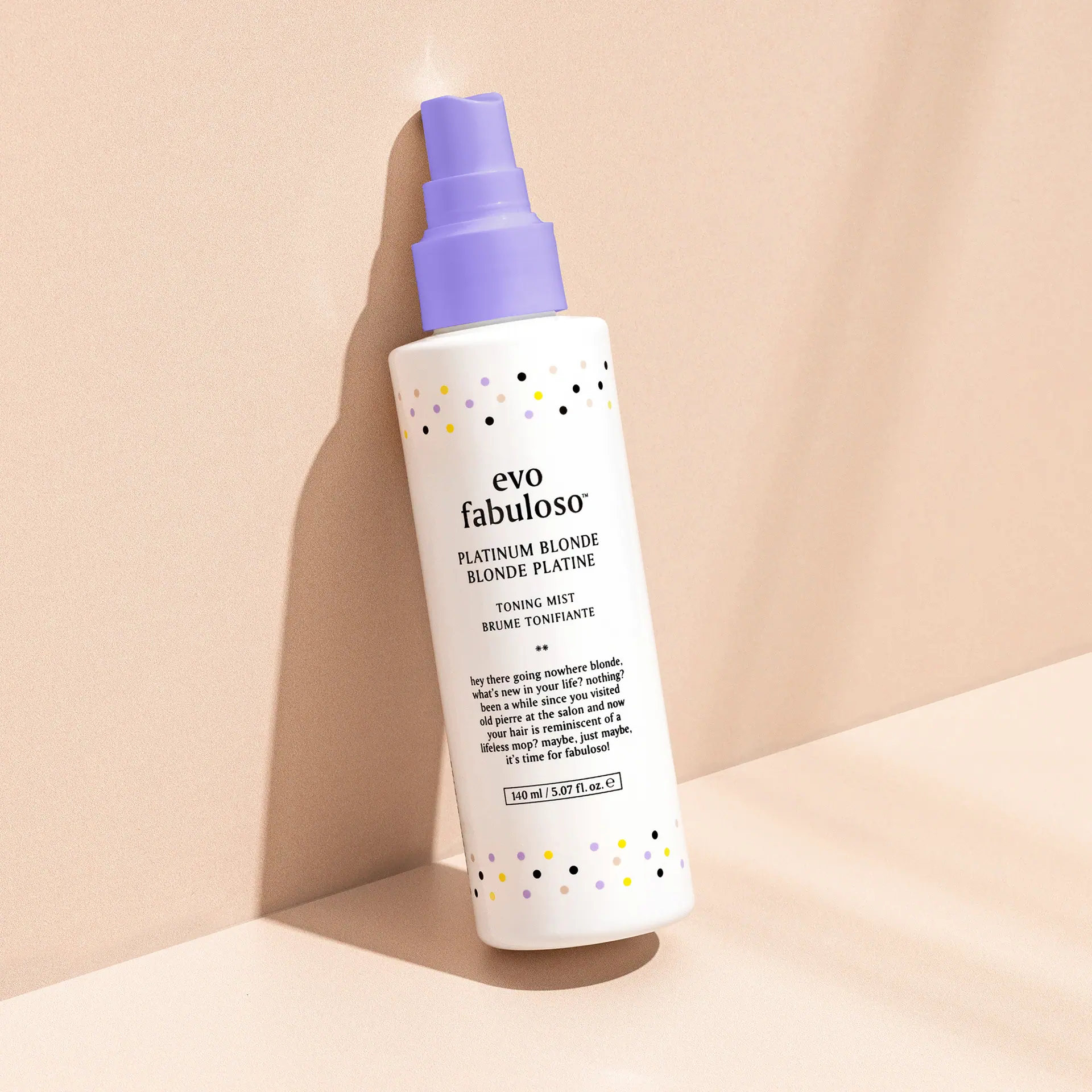 evo fabuloso platinum blonde toning mist 140ml