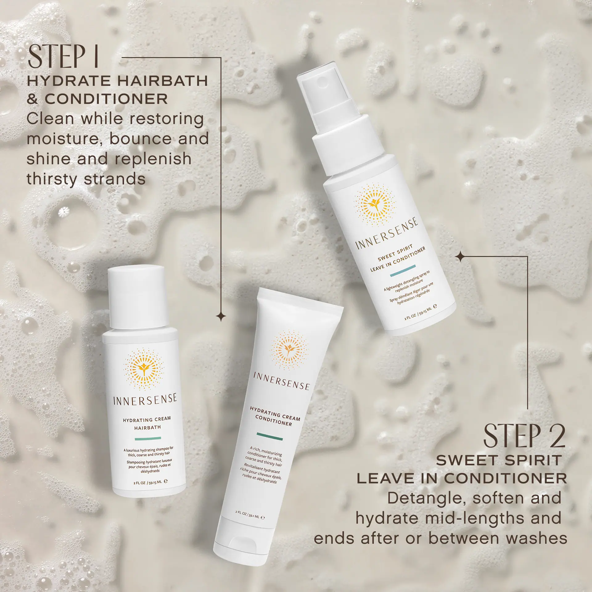 Innersense Organic Beauty Travel Trio - Hydrate Collection