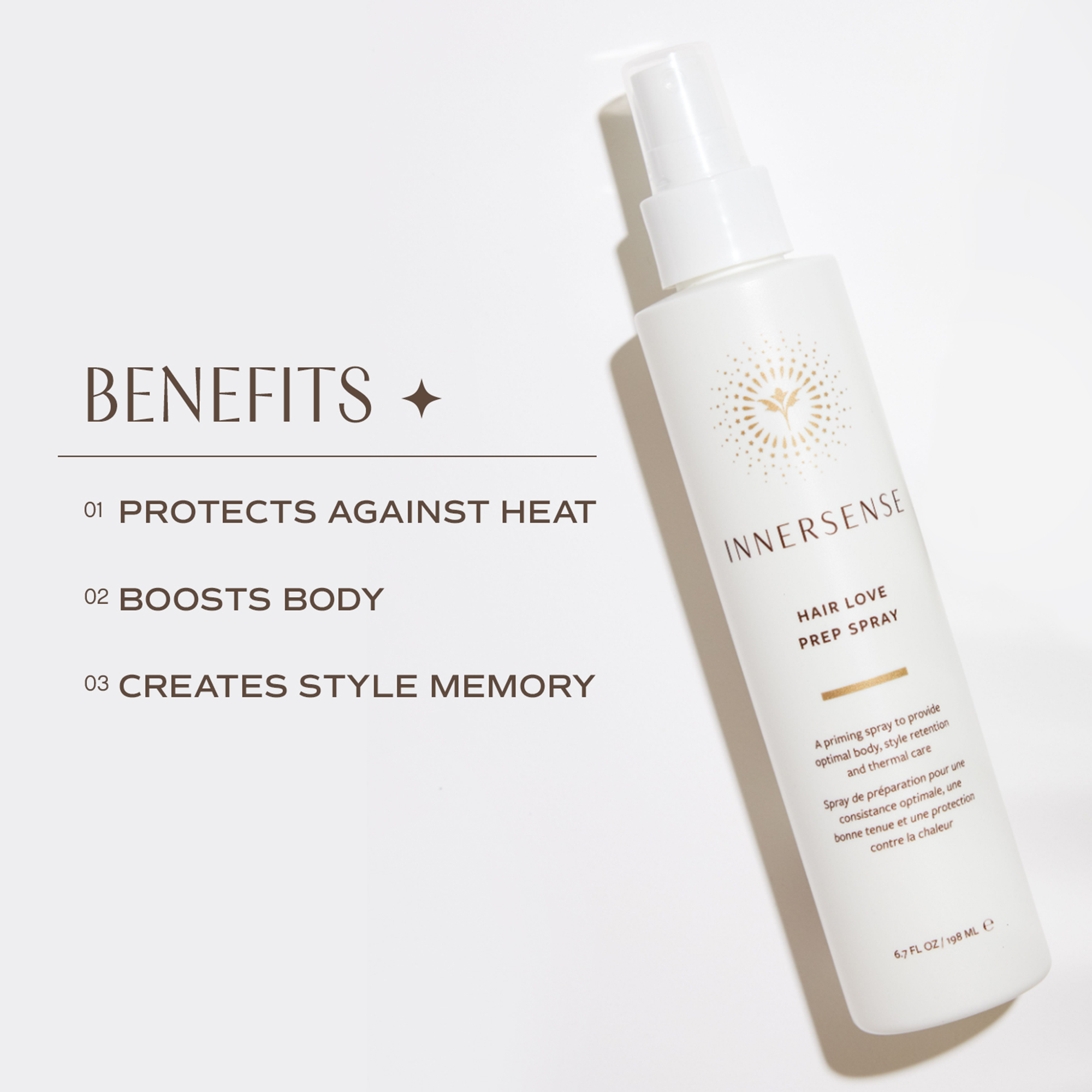 Innersense Organic Beauty Hair Love Prep Priming Heat Protectant Spray