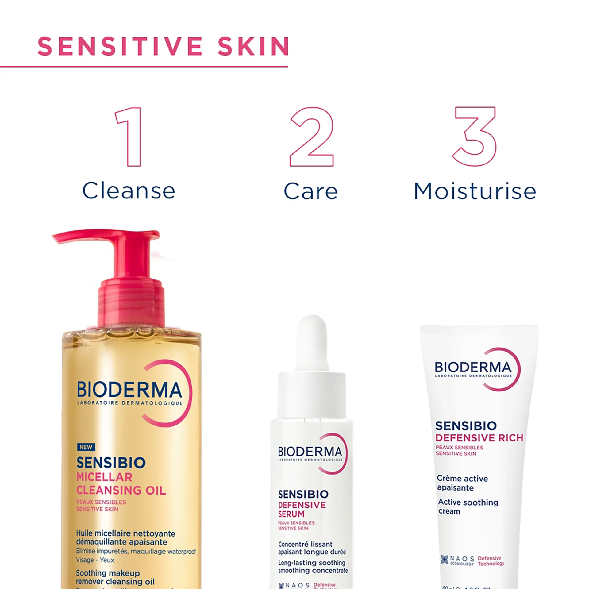 BIODERMA Sensibio Micellar Cleansing Oil Makeup Remover for Sensitive Skin 300ml