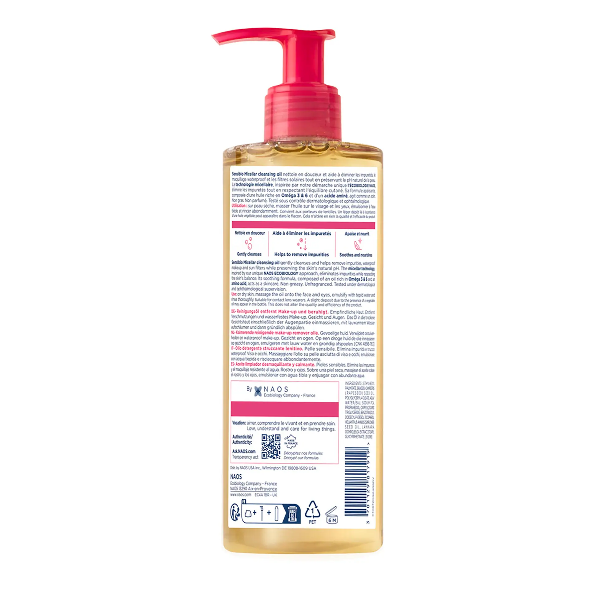 BIODERMA Sensibio Micellar Cleansing Oil Makeup Remover for Sensitive Skin 300ml