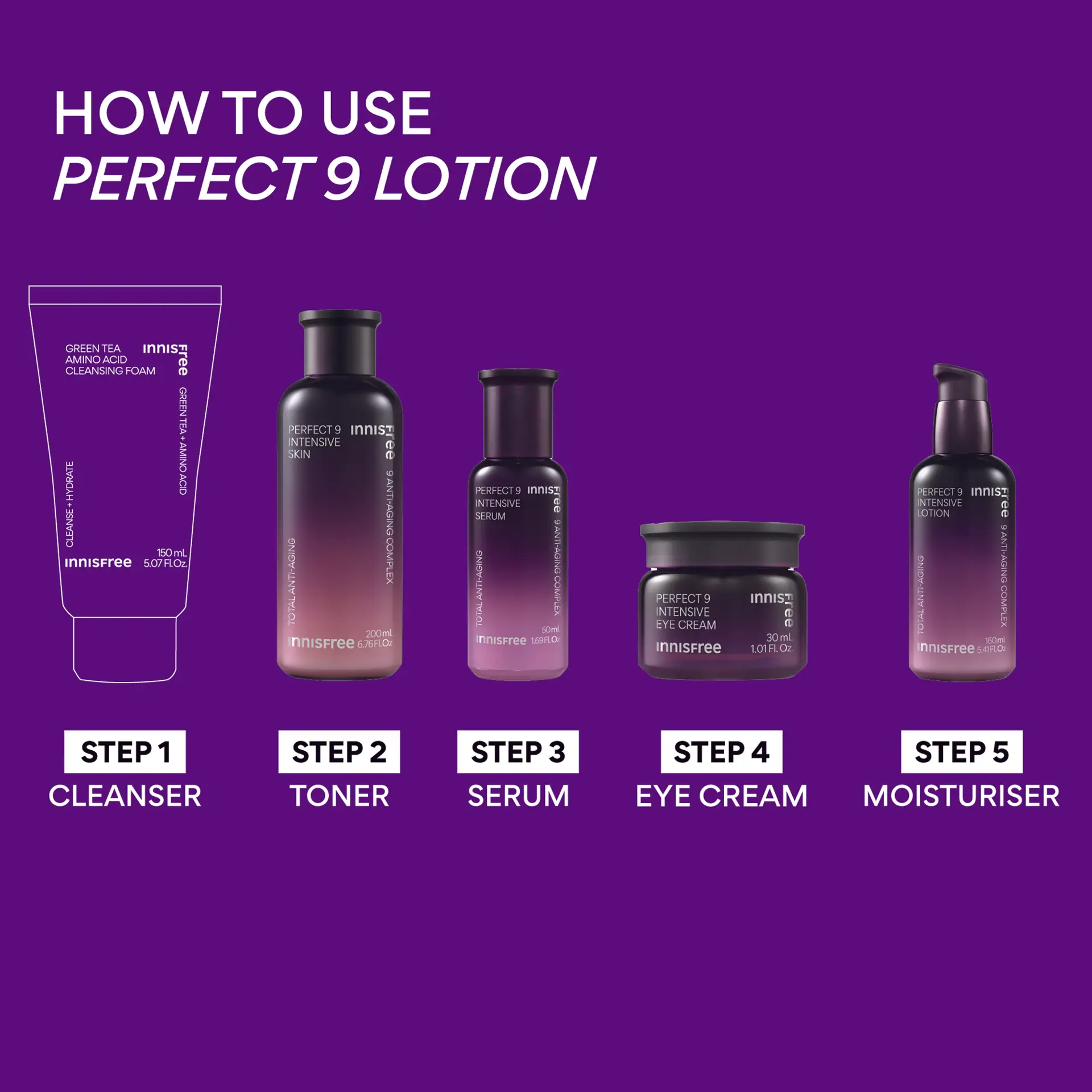 INNISFREE Perfect 9 Intensive Lotion 160ml