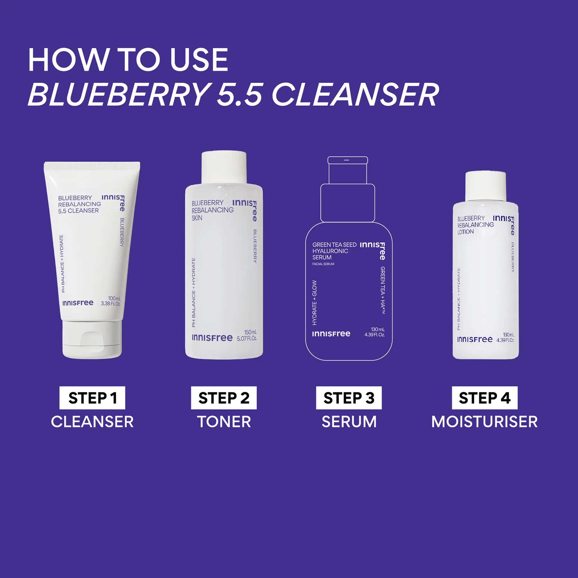 INNISFREE Blueberry Rebalancing Cleanser 200ml