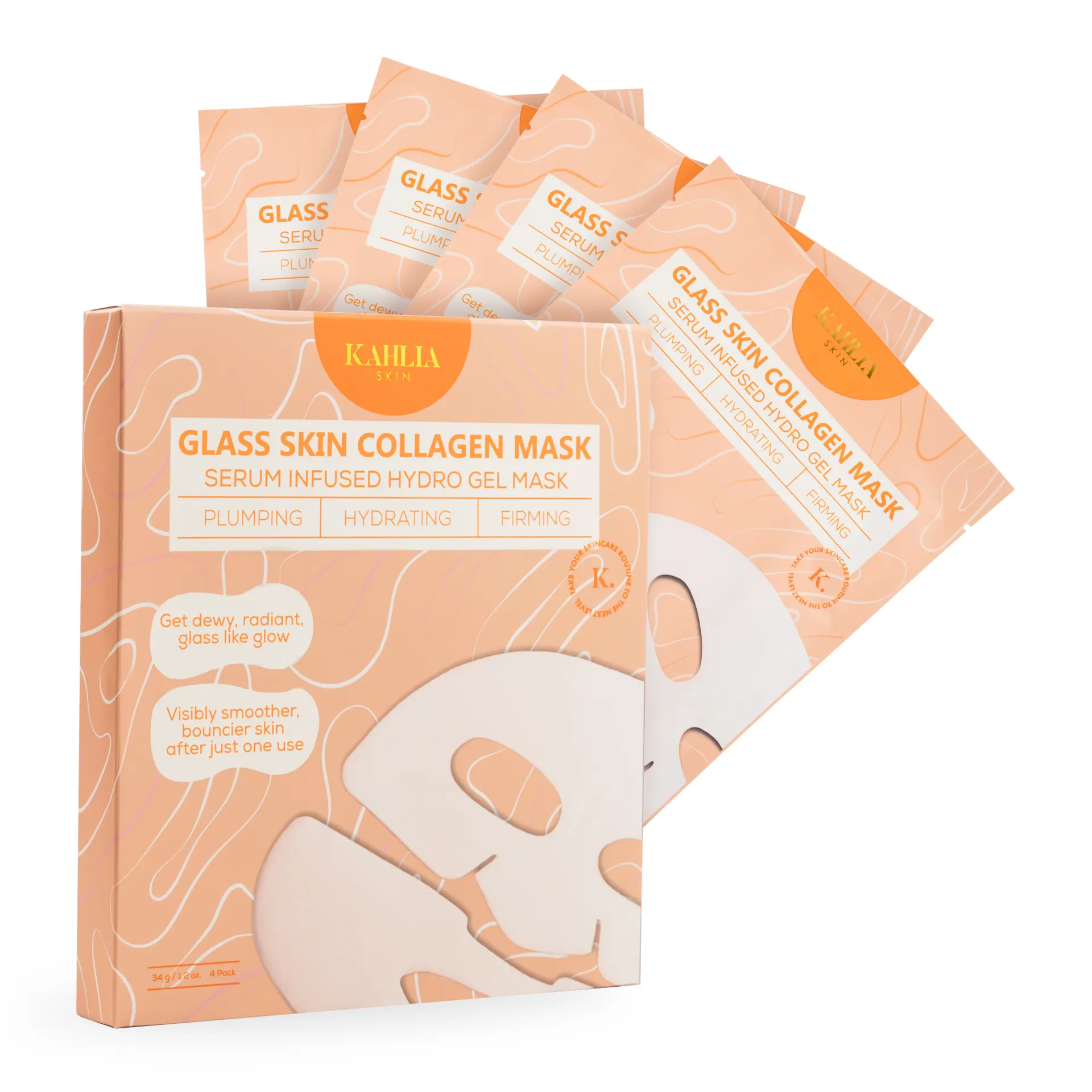 Kahlia Skin Glass Skin Collagen Mask
