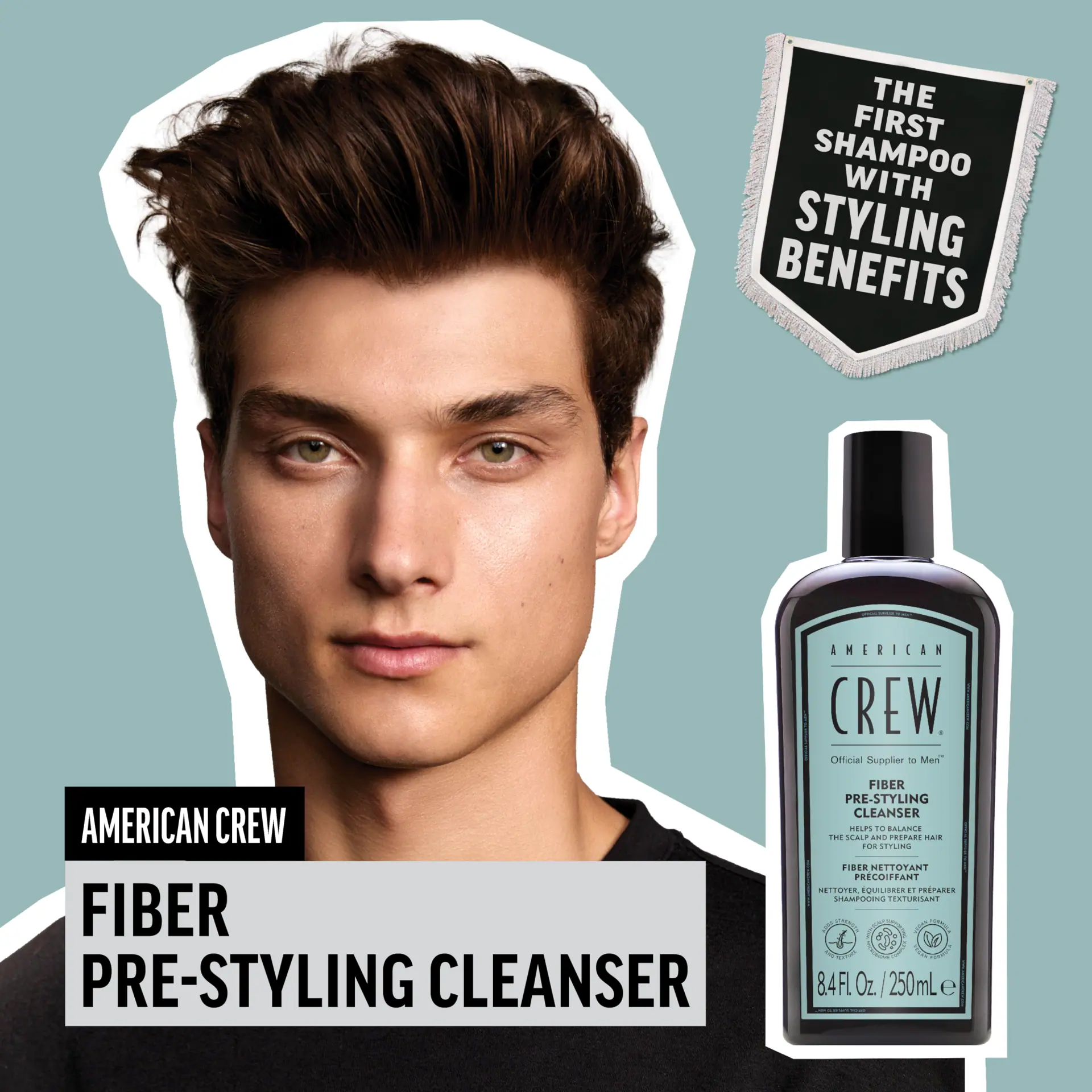 American Crew Fiber Pre-Styler Shampoo 250ml