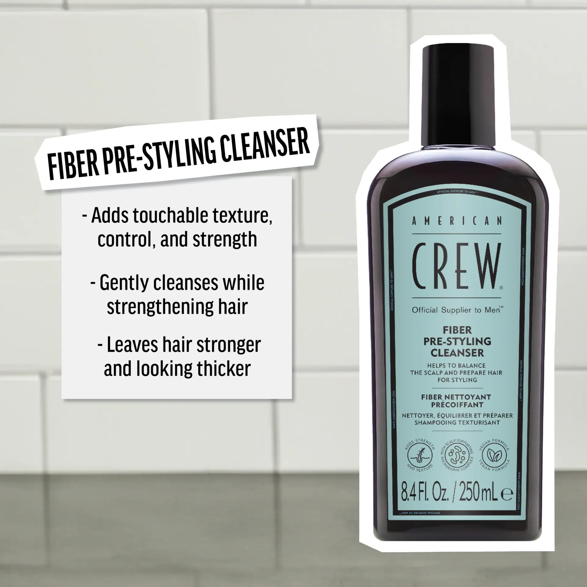 American Crew Fiber Pre-Styler Shampoo 250ml