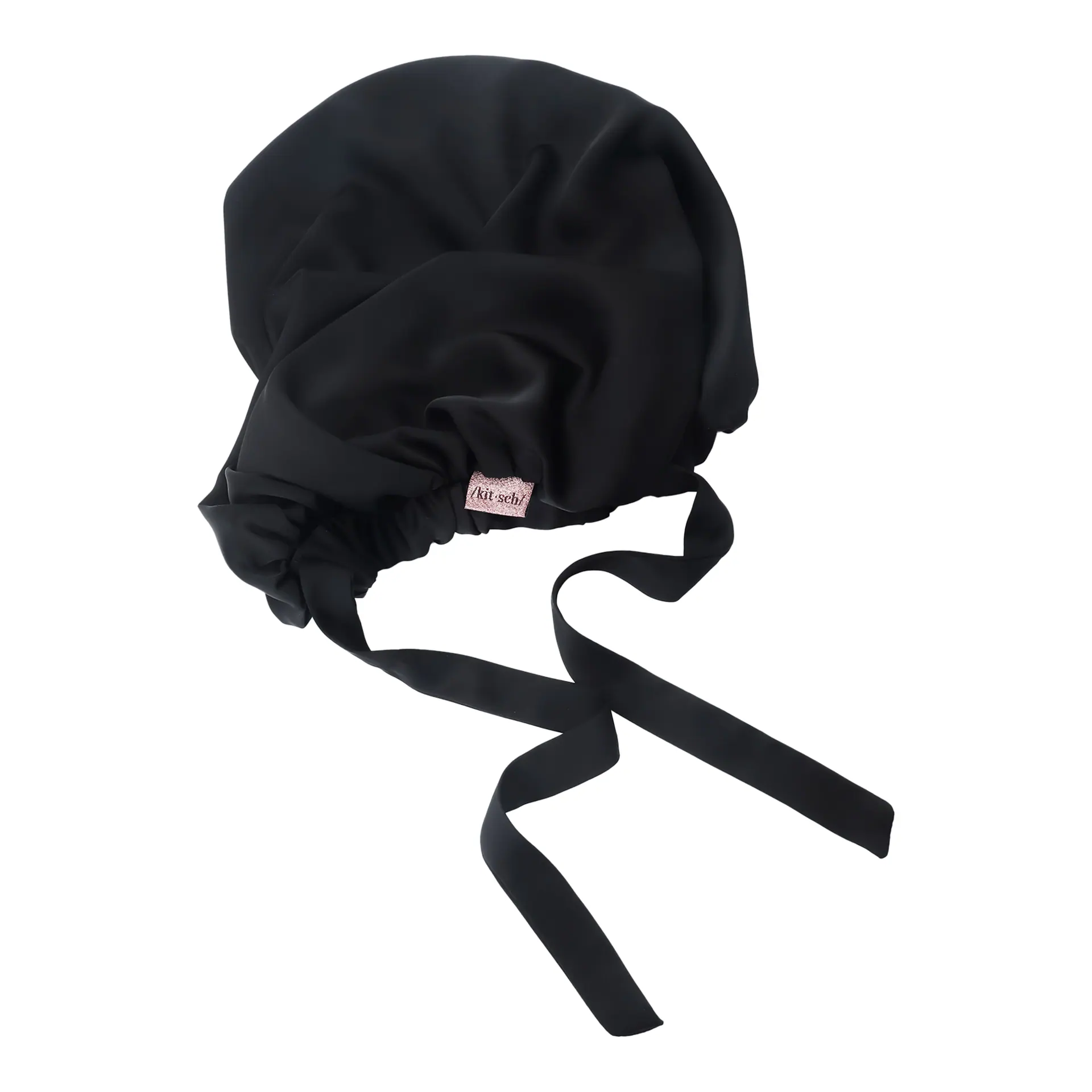 Kitsch Satin Sleep XL Adjustable Bonnet - Black