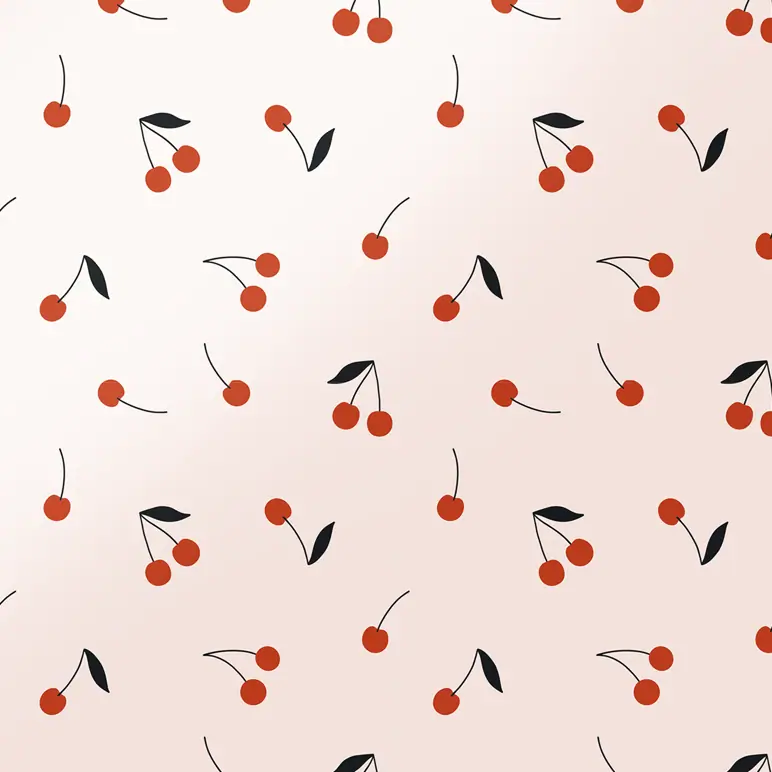 Kitsch Standard Satin Pillowcase - Cherry Print