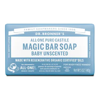 Dr. Bronner's Castile Bar Soap - Baby Unscented