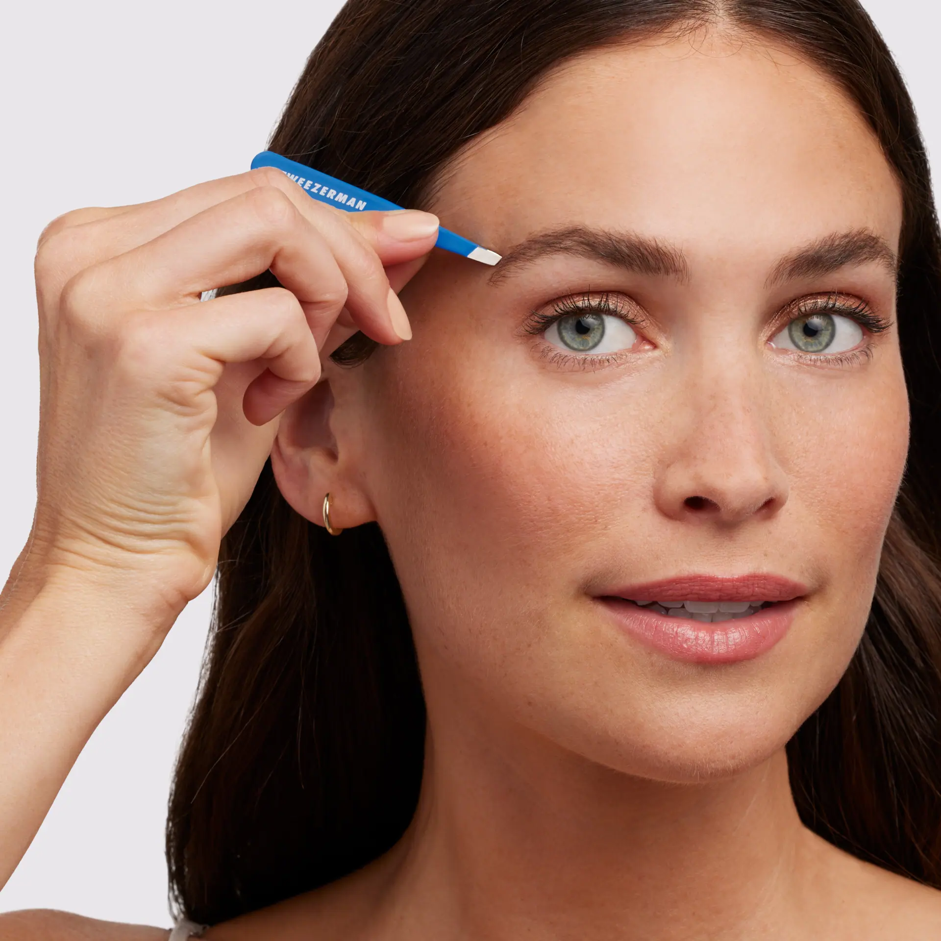 Tweezerman Mini Slant Tweezer Bahama Blue