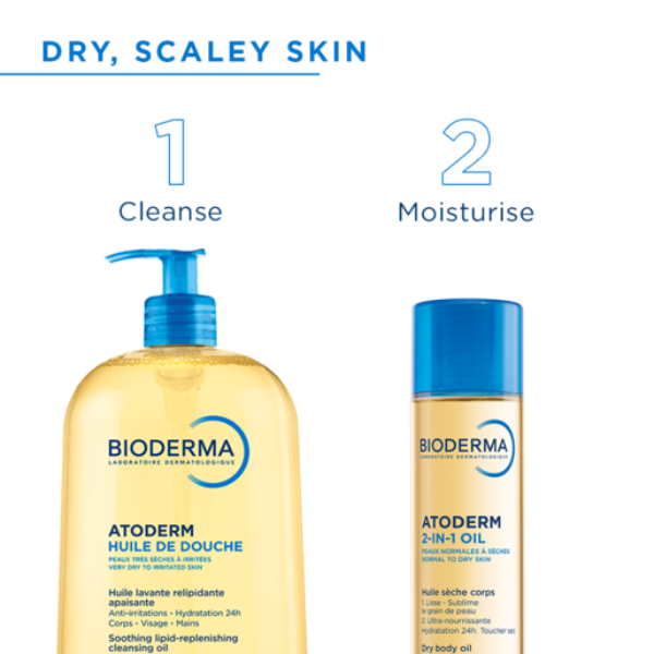 BIODERMA Atoderm 2-in-1 Oil Nourishing Dry Body Oil with AHA - 150ml