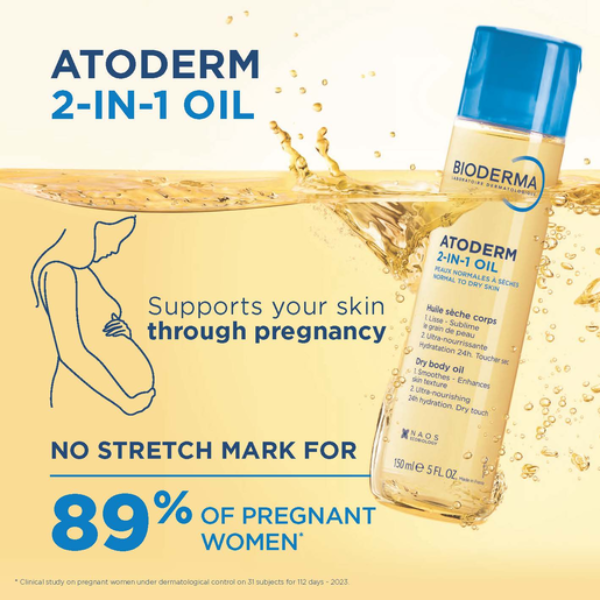 BIODERMA Atoderm 2-in-1 Oil Nourishing Dry Body Oil with AHA - 150ml