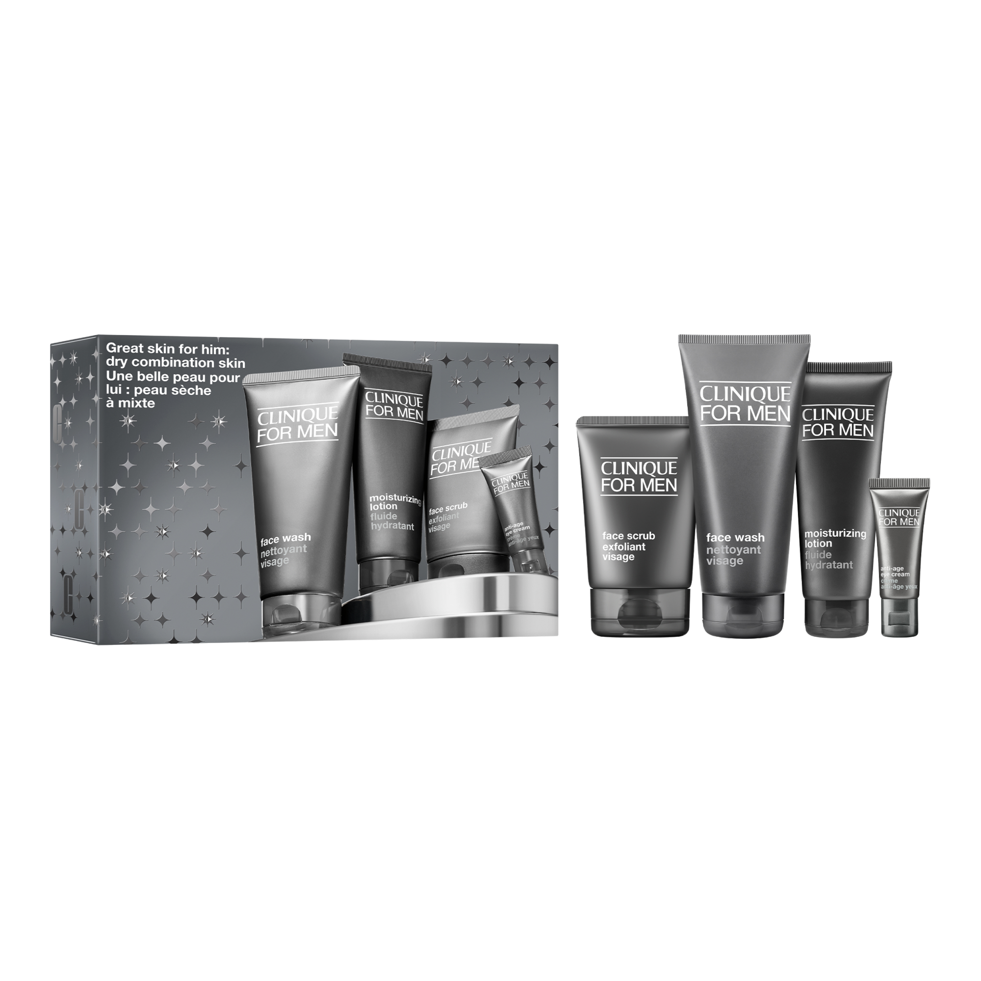 Clinique Great Skin For Him: Dry Combination Set