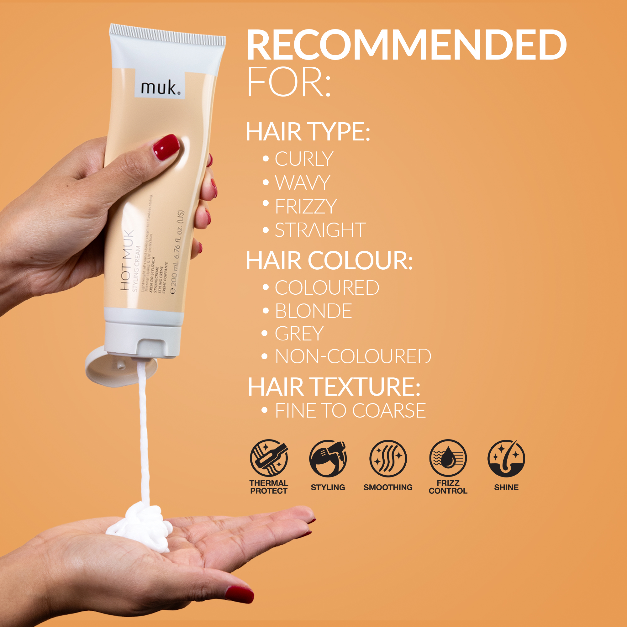 Muk Hot muk Styling Cream 200ml