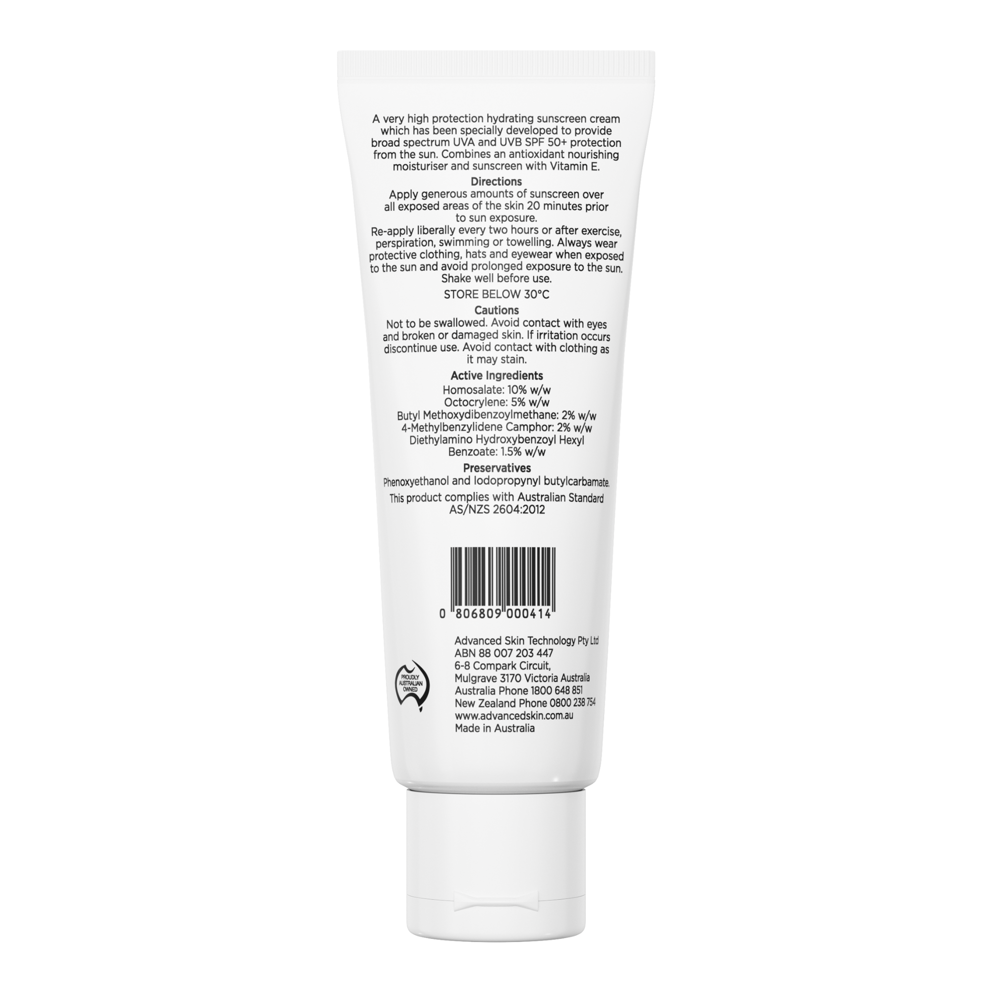 Aspect Sun Hydrating Face SPF 50+ 75ml