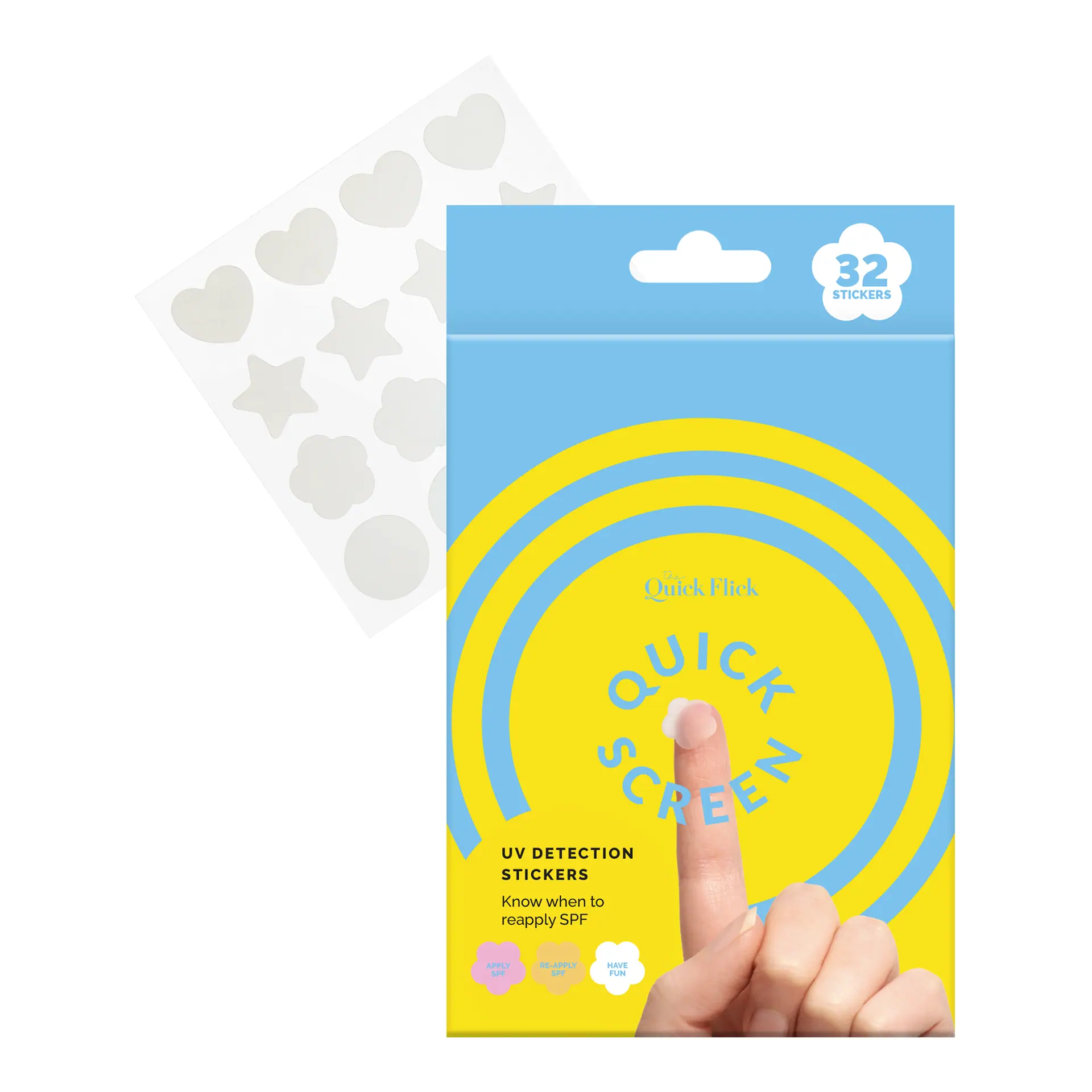 The Quick Flick Quick Screen UV Detection Stickers