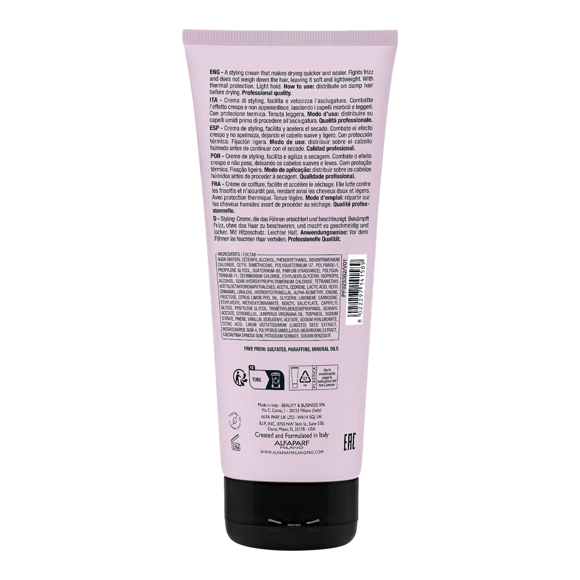 Alfaparf Milano Semi di Lino Styling Blow Dry Cream 200ml