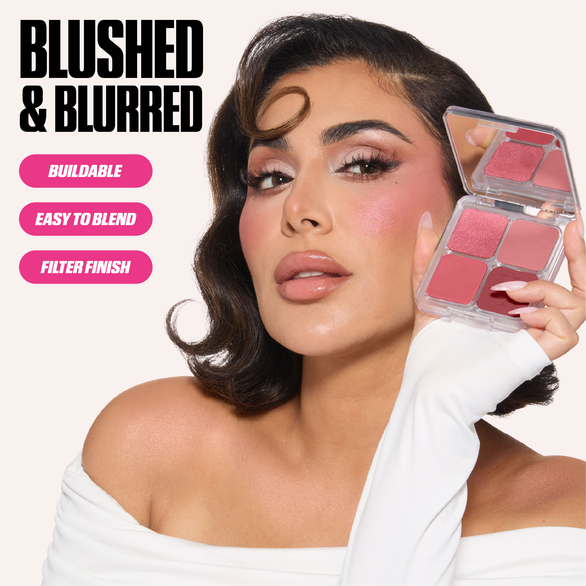 Huda Beauty Blush Filter Blurring Blushlighters Palette