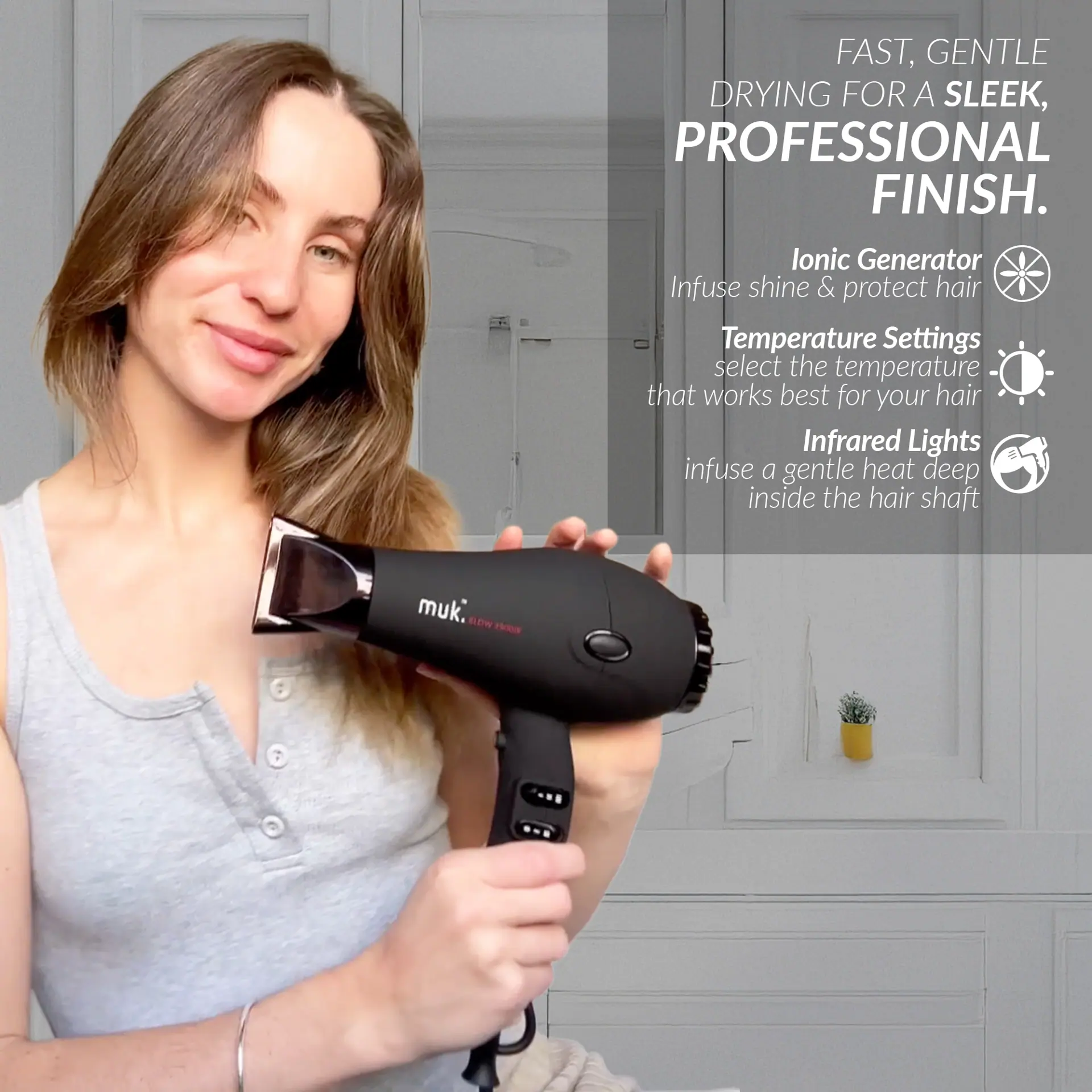 Muk Blow 3900IR Dryer Matte Black