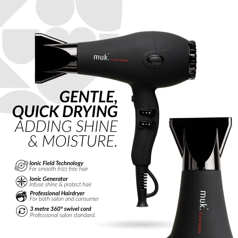 Muk Blow 3900IR Dryer Matte Black