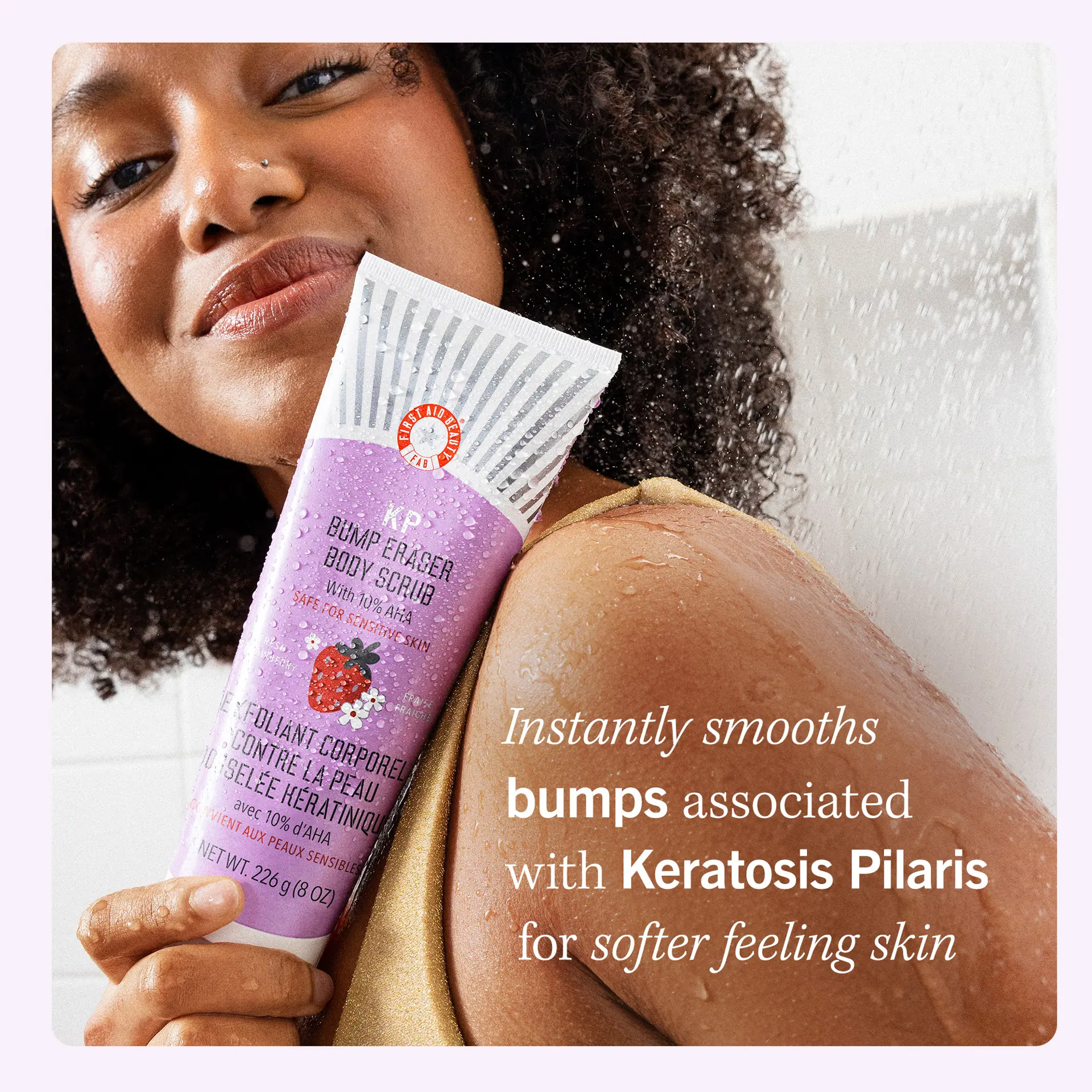 FIRST AID BEAUTY KP Bump Eraser with 10% AHA 226g - Strawberry