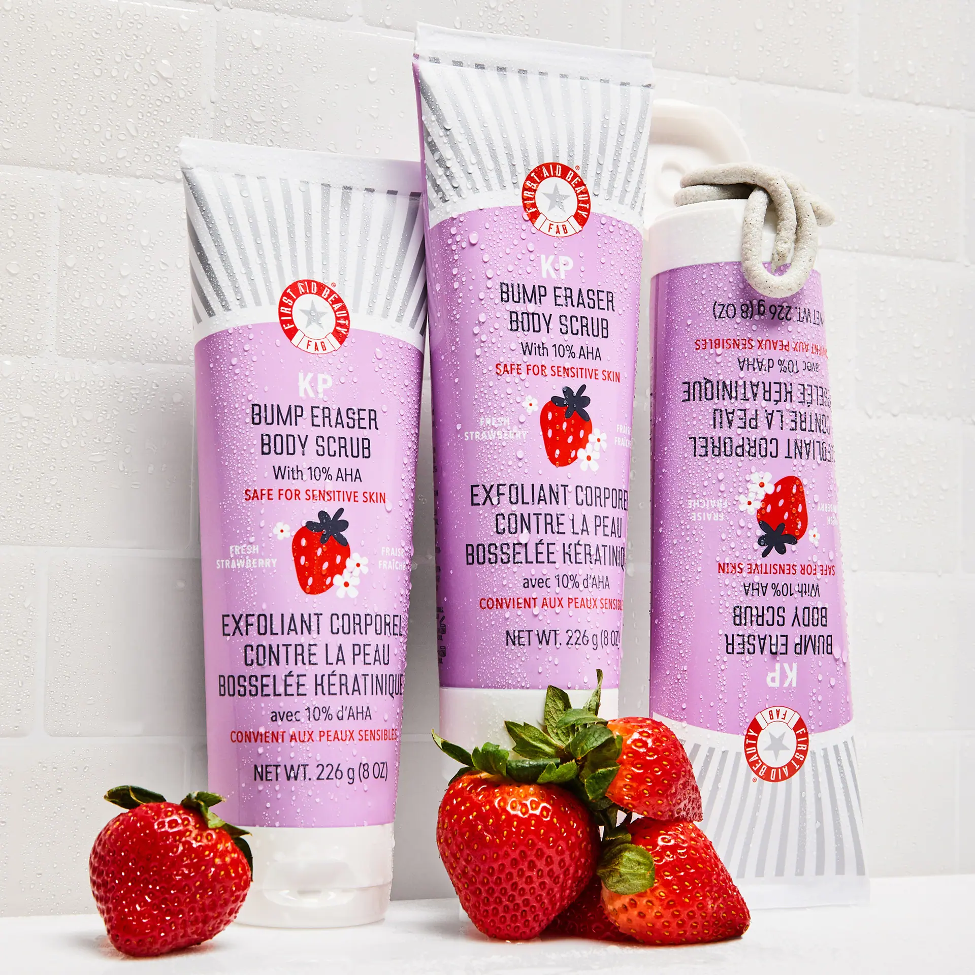 FIRST AID BEAUTY KP Bump Eraser with 10% AHA 226g - Strawberry