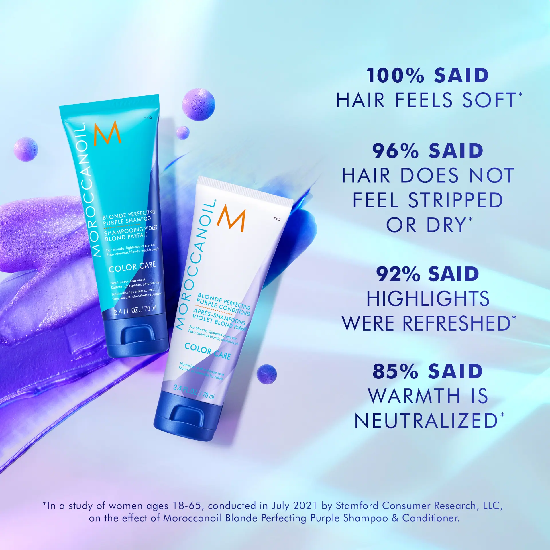 Moroccanoil Blonde Perfecting Purple Shampoo 70ml