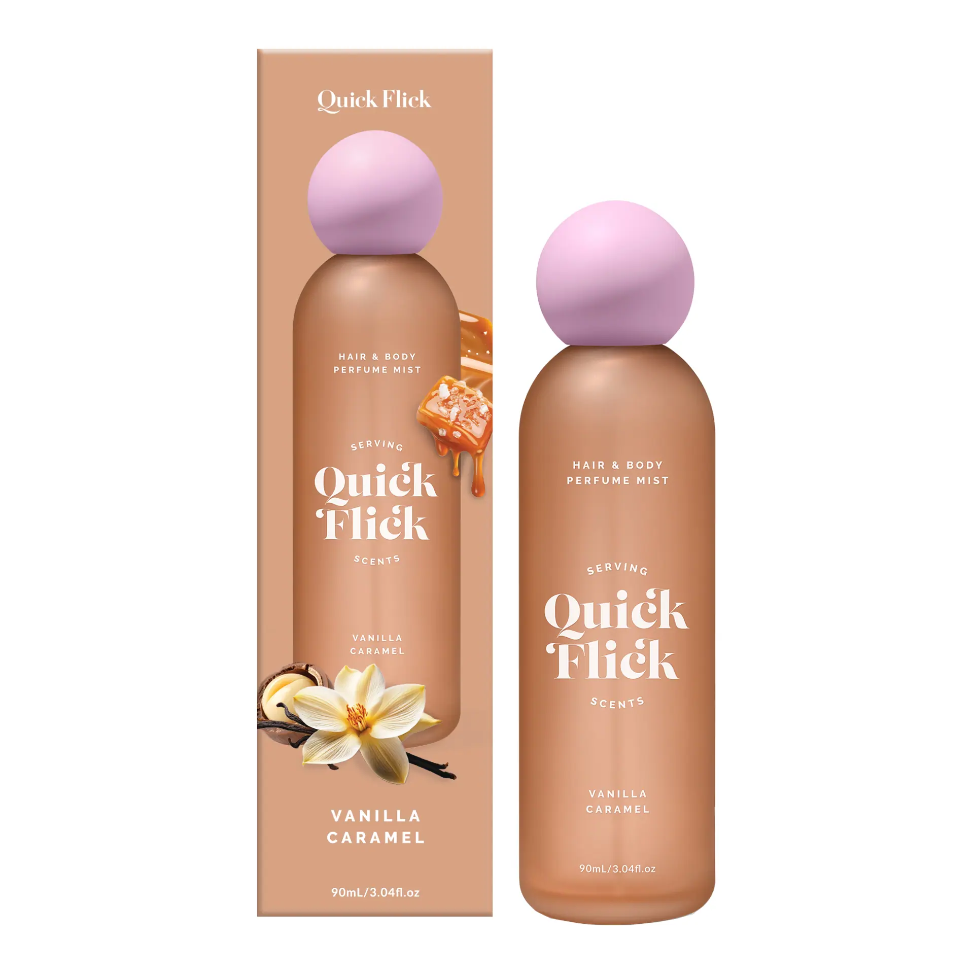 The Quick Flick Serving Scents Hair And Body Mist - Vanilla Caramel