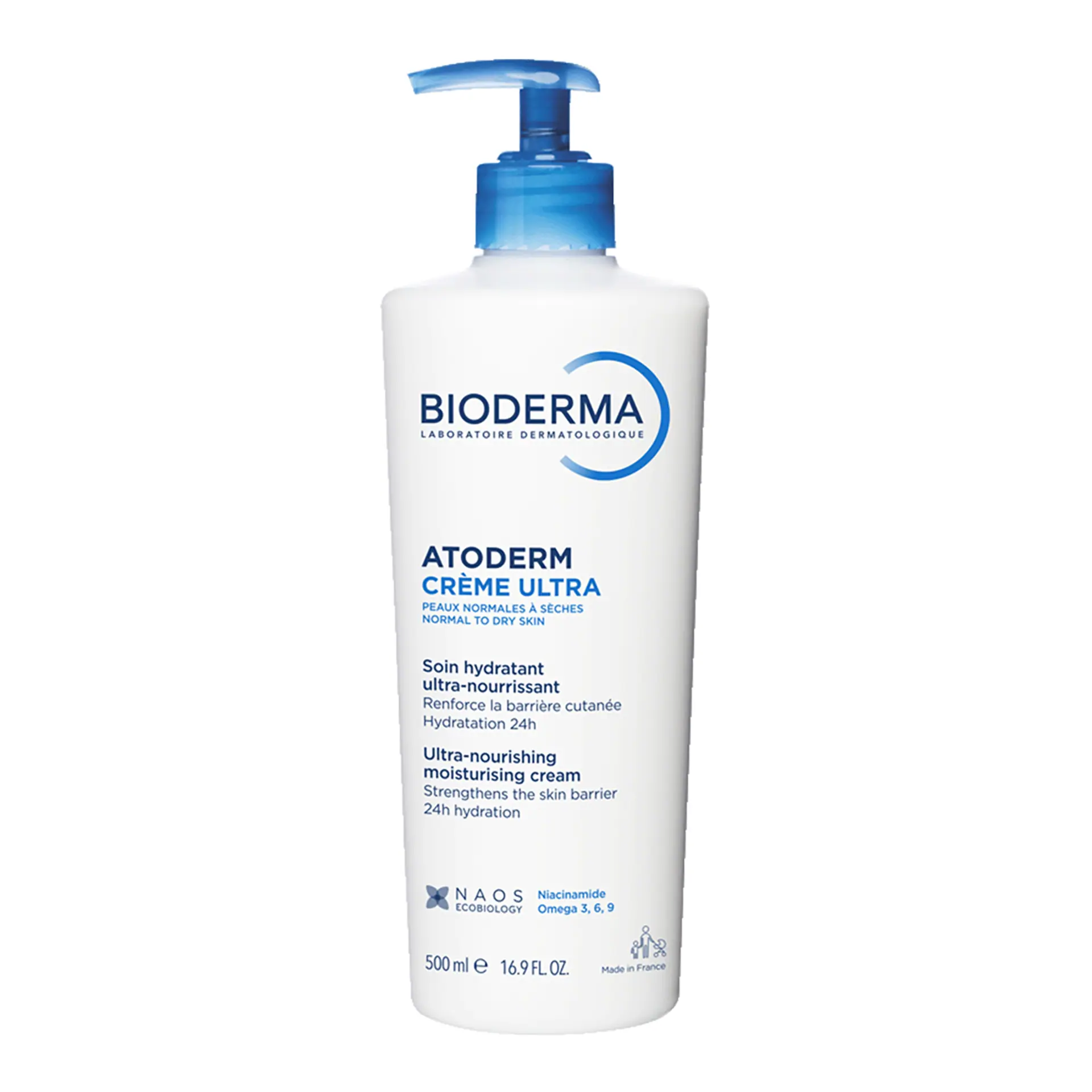 Bioderma Atoderm Creme Ultra Nourishing Moisturiser For Dry Skin 500ml