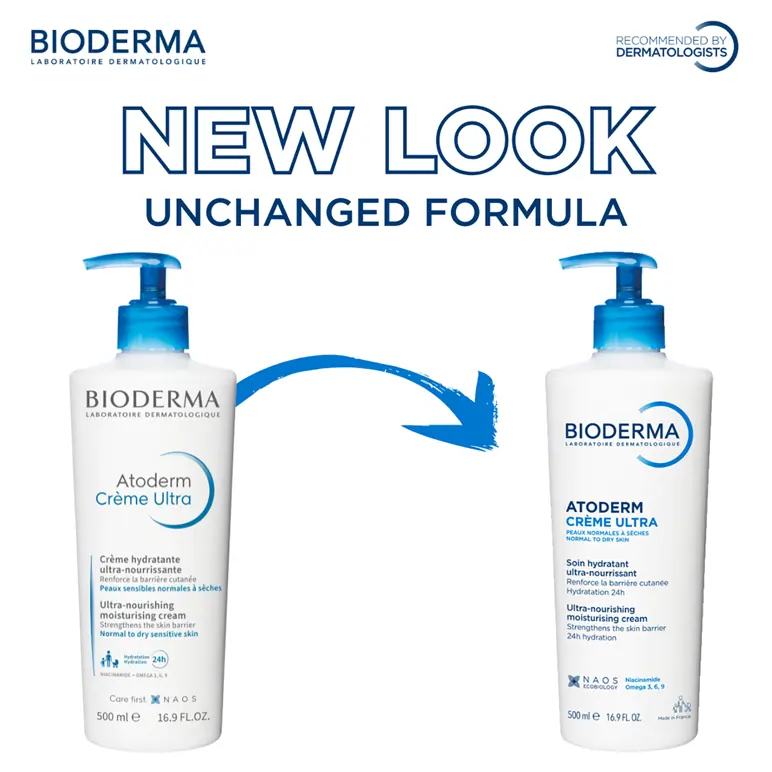 Bioderma Atoderm Crème Ultra Nourishing Moisturiser For Dry Skin 500ml