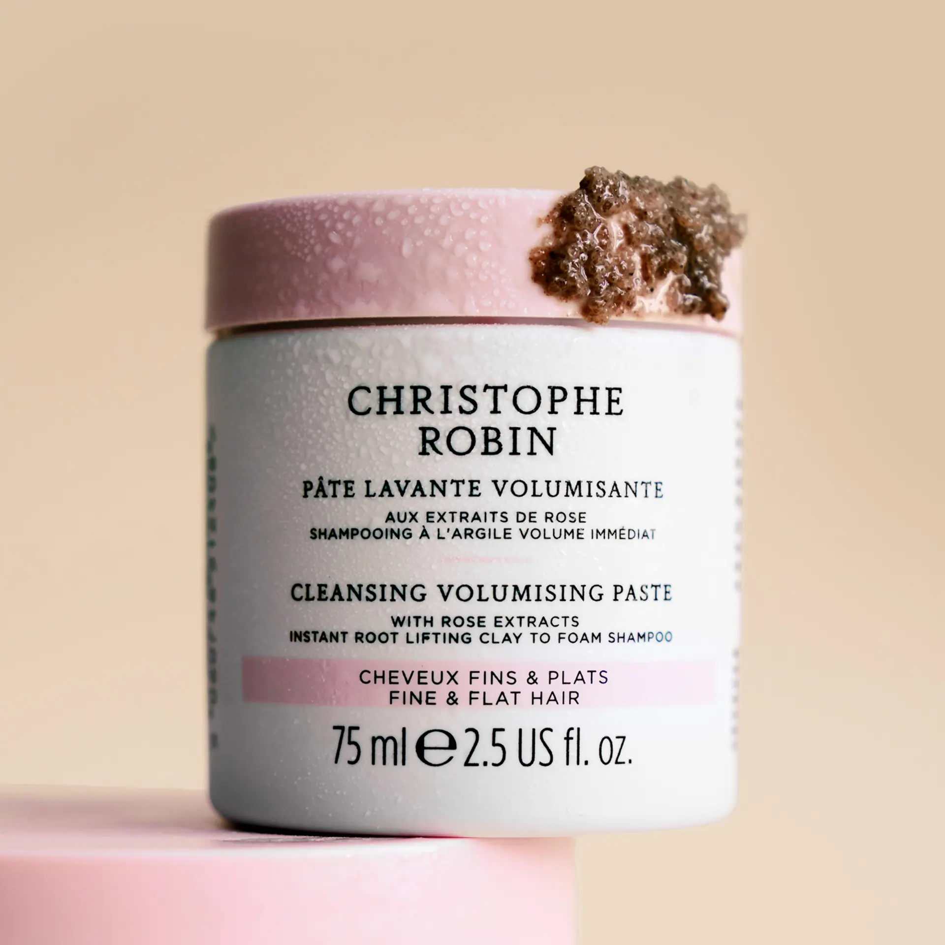 Christophe Robin Cleansing Volumising Paste Pure with Rose Extracts, 75ml