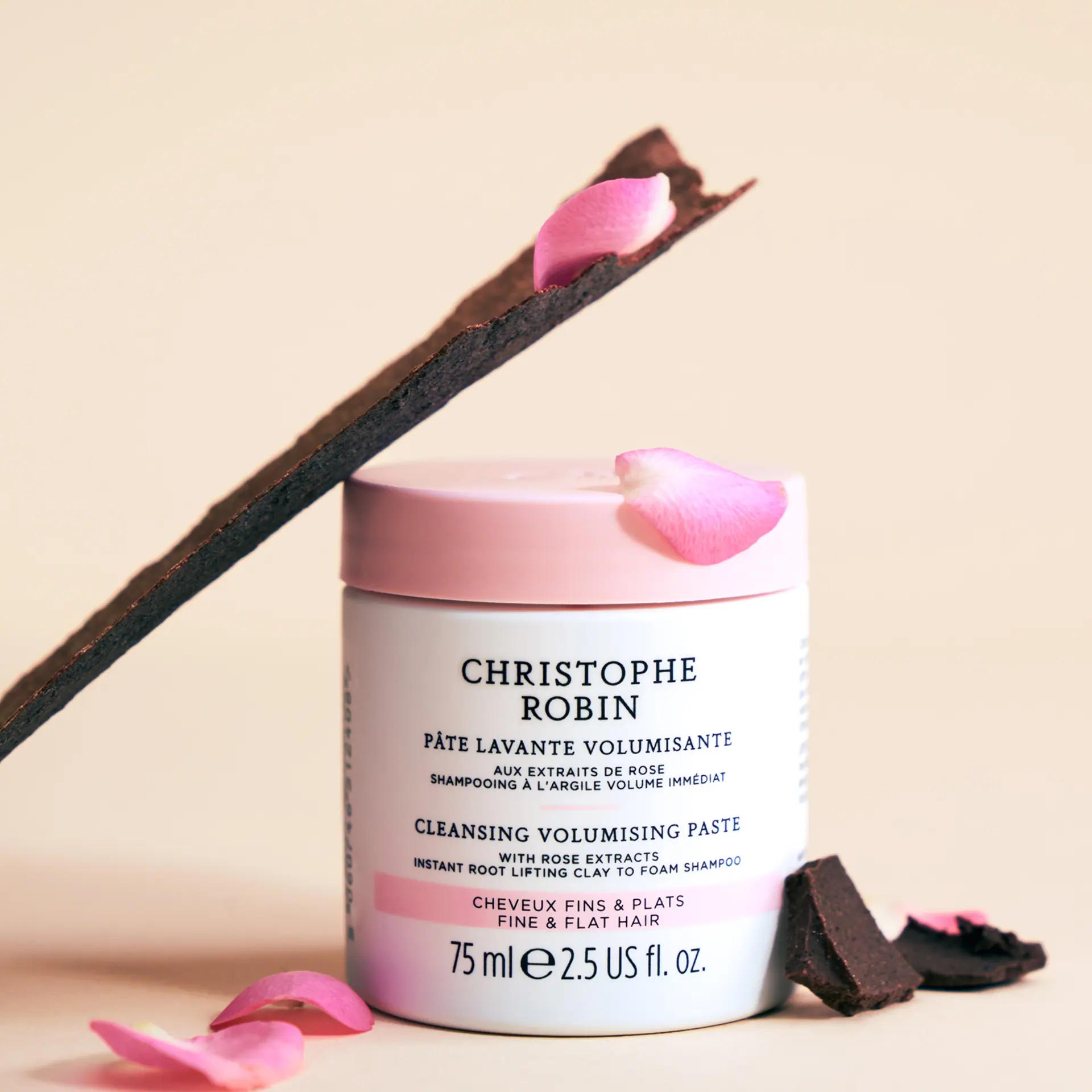 Christophe Robin Cleansing Volumising Paste Pure with Rose Extracts, 75ml