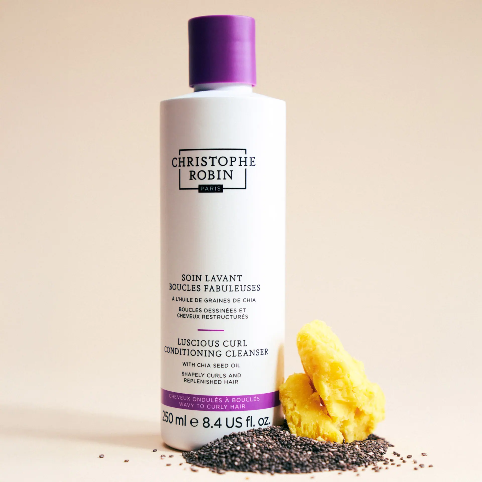 Christophe Robin Luscious Curl Cleansing Lotion with Chia Seed Oil 250ml