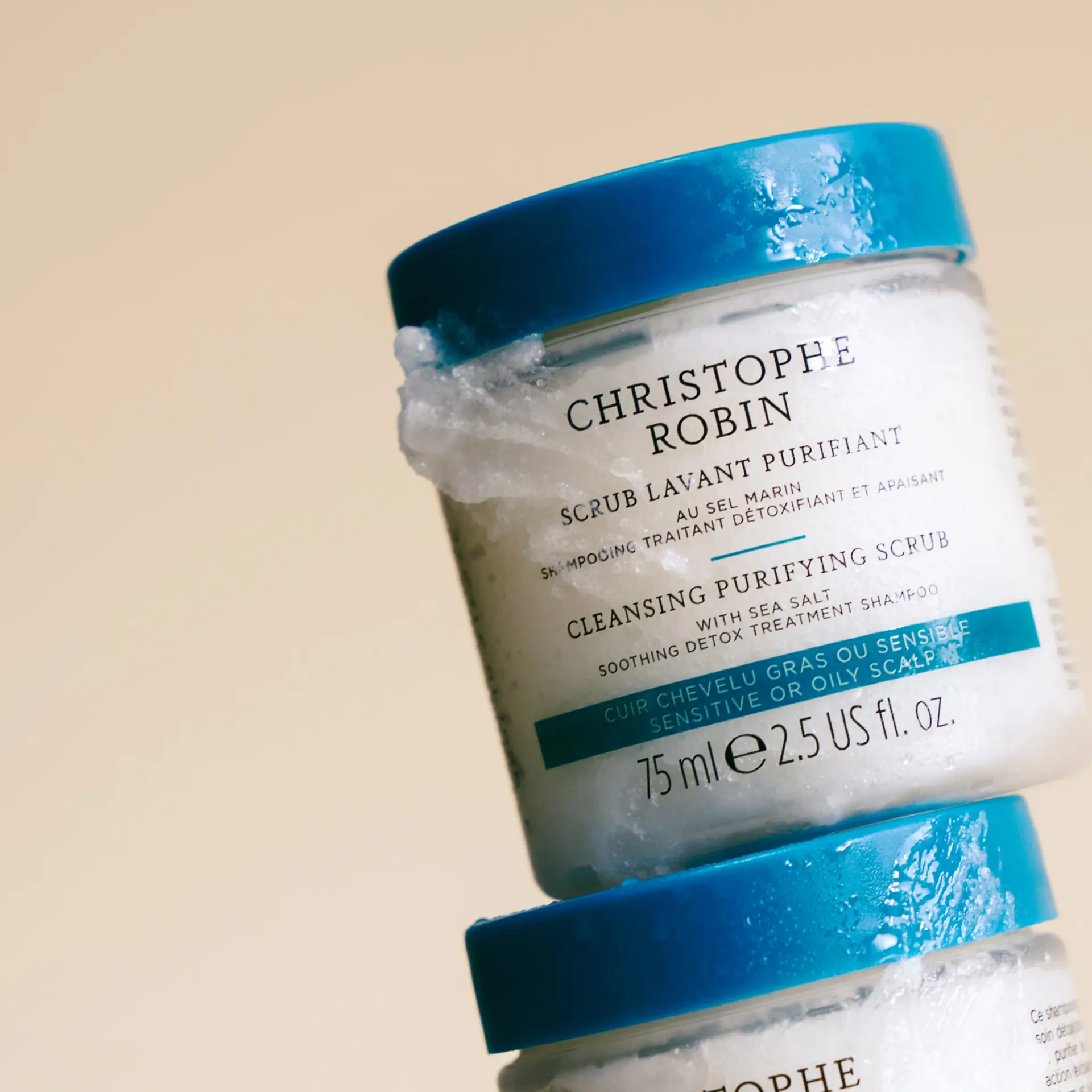 Christophe Robin Cleansing Purifying Scrub With Sea Salt, 75ml