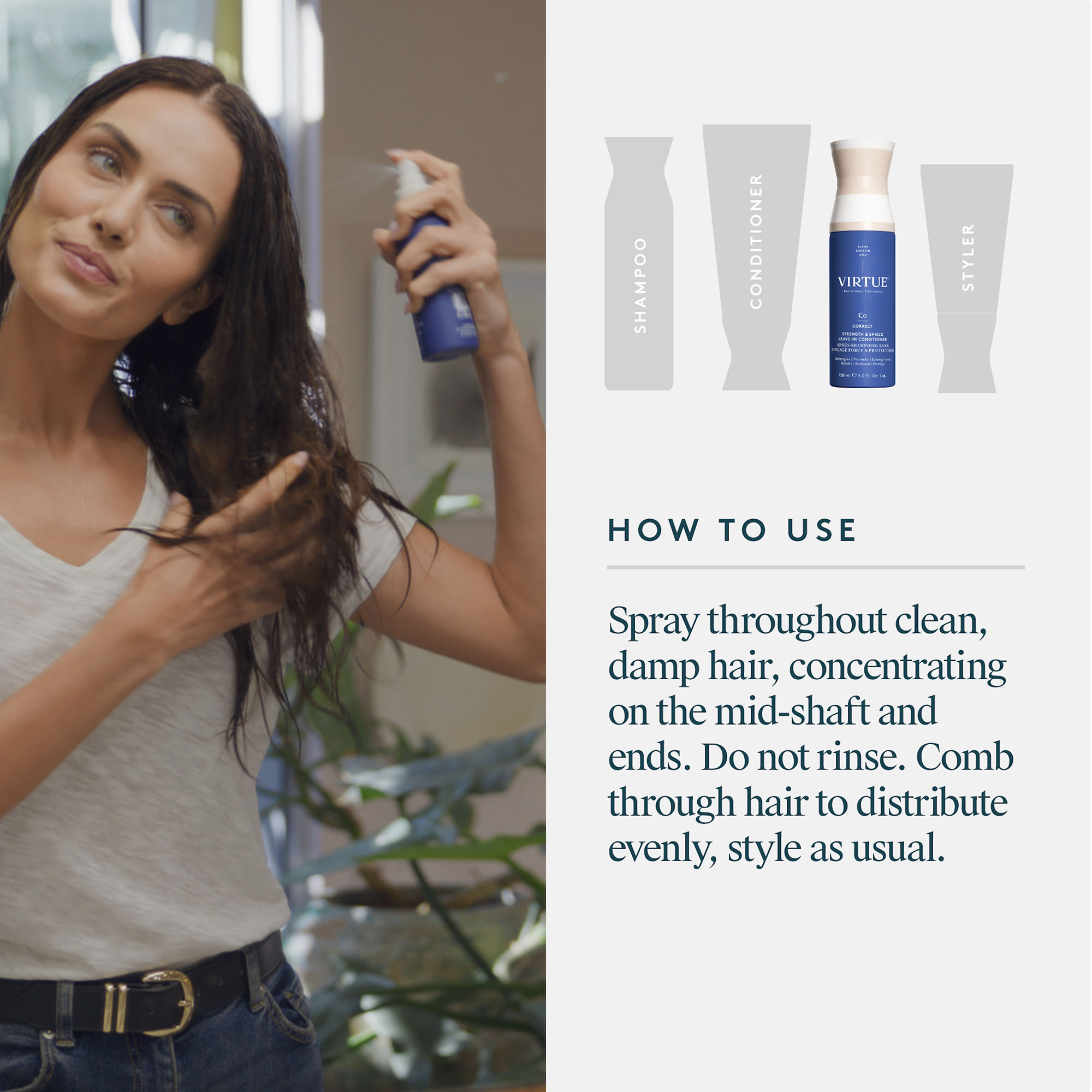Virtue Strength And Shield Leave In Conditioner