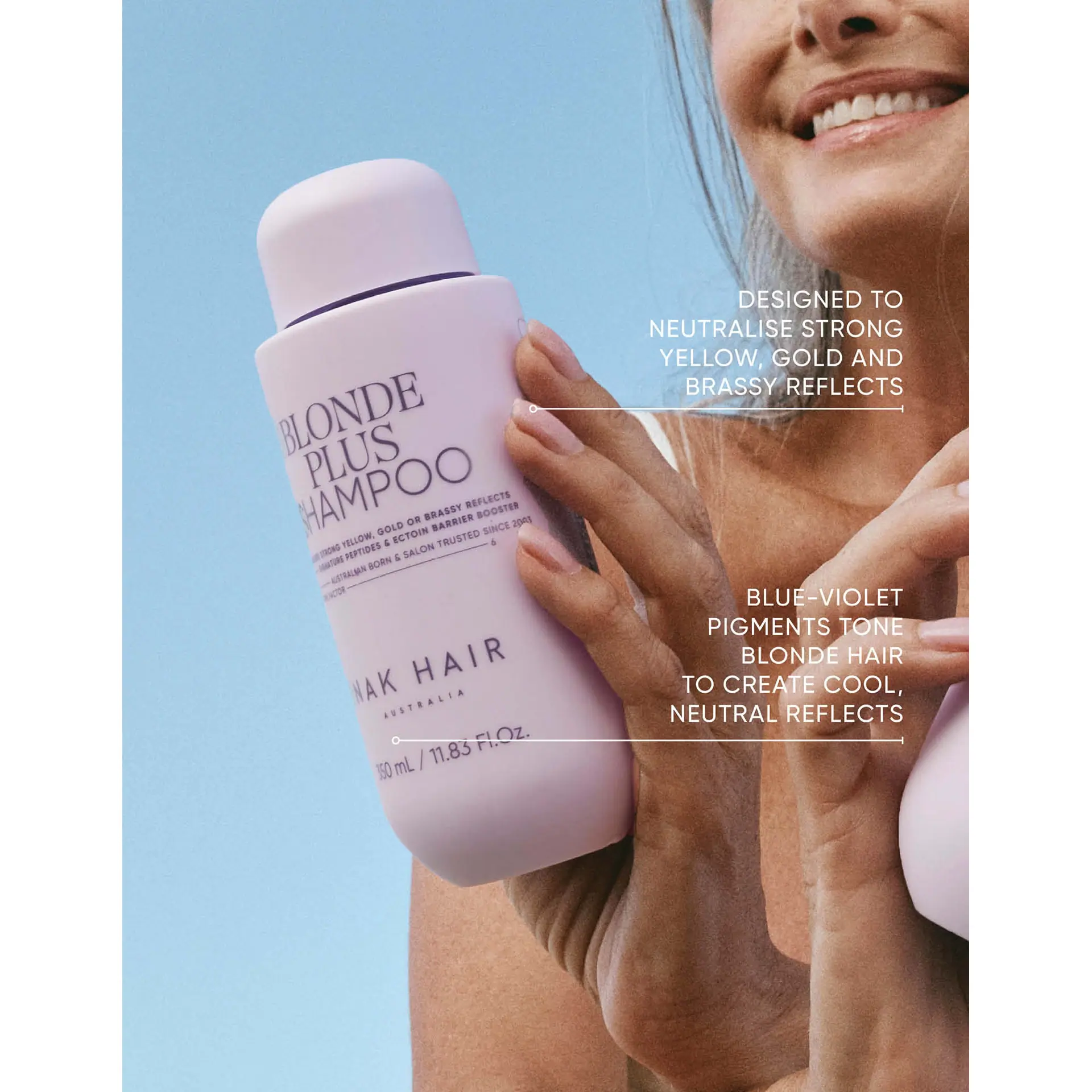 NAK Hair Signature Blonde Plus Shampoo 350ml