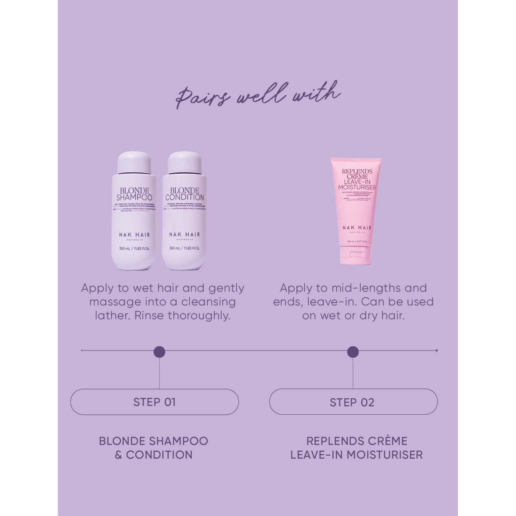 NAK Hair Signature Blonde Shampoo 350ml