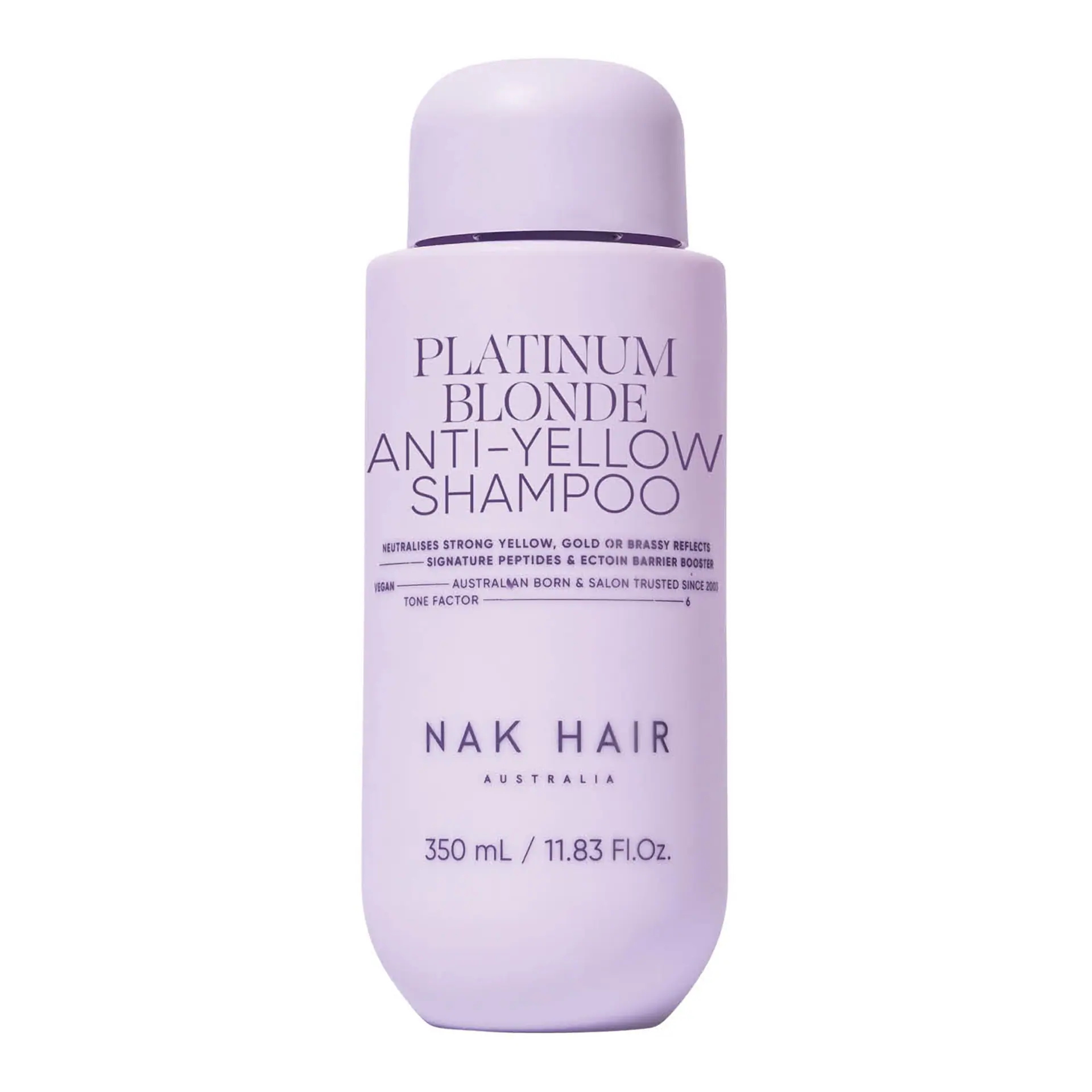NAK Hair Signature Platinum Blonde Anti-Yellow Shampoo 350ml