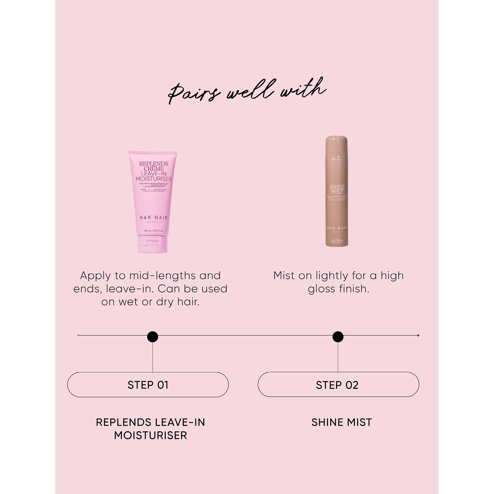 NAK Hair Signature Replends Creme Leave in Moisturiser 150ml