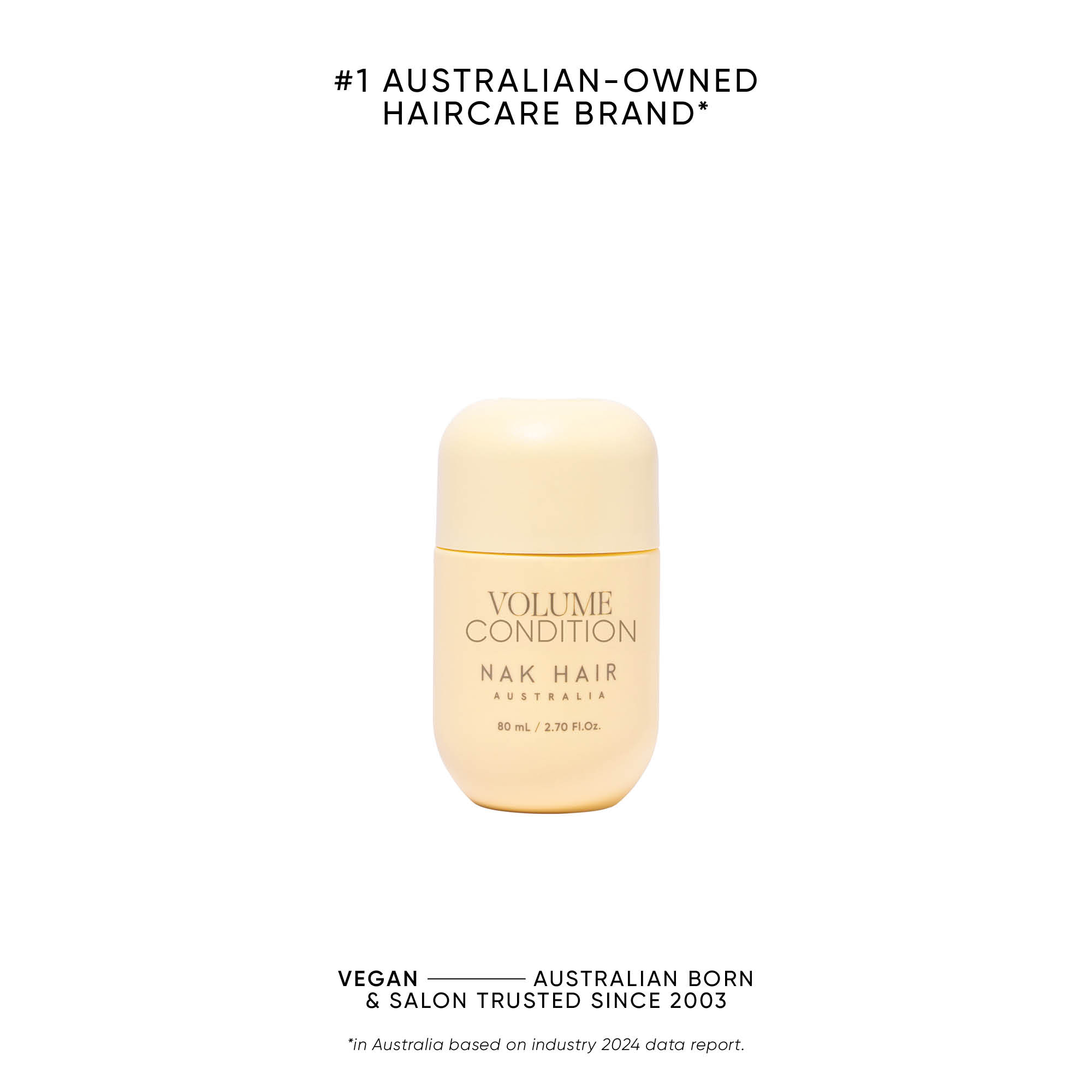 NAK Hair Signature Volume Conditioner 80ml - Travel Size